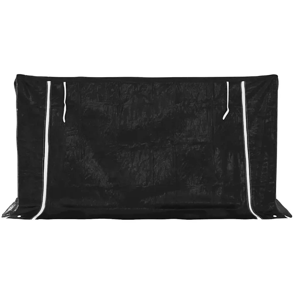 Estantería para leña de acero galvanizado con protección contra la lluvia, 200,5 x 80,5 x 110,5 cm, para guardar leña y leña exterior, con cubierta impermeable