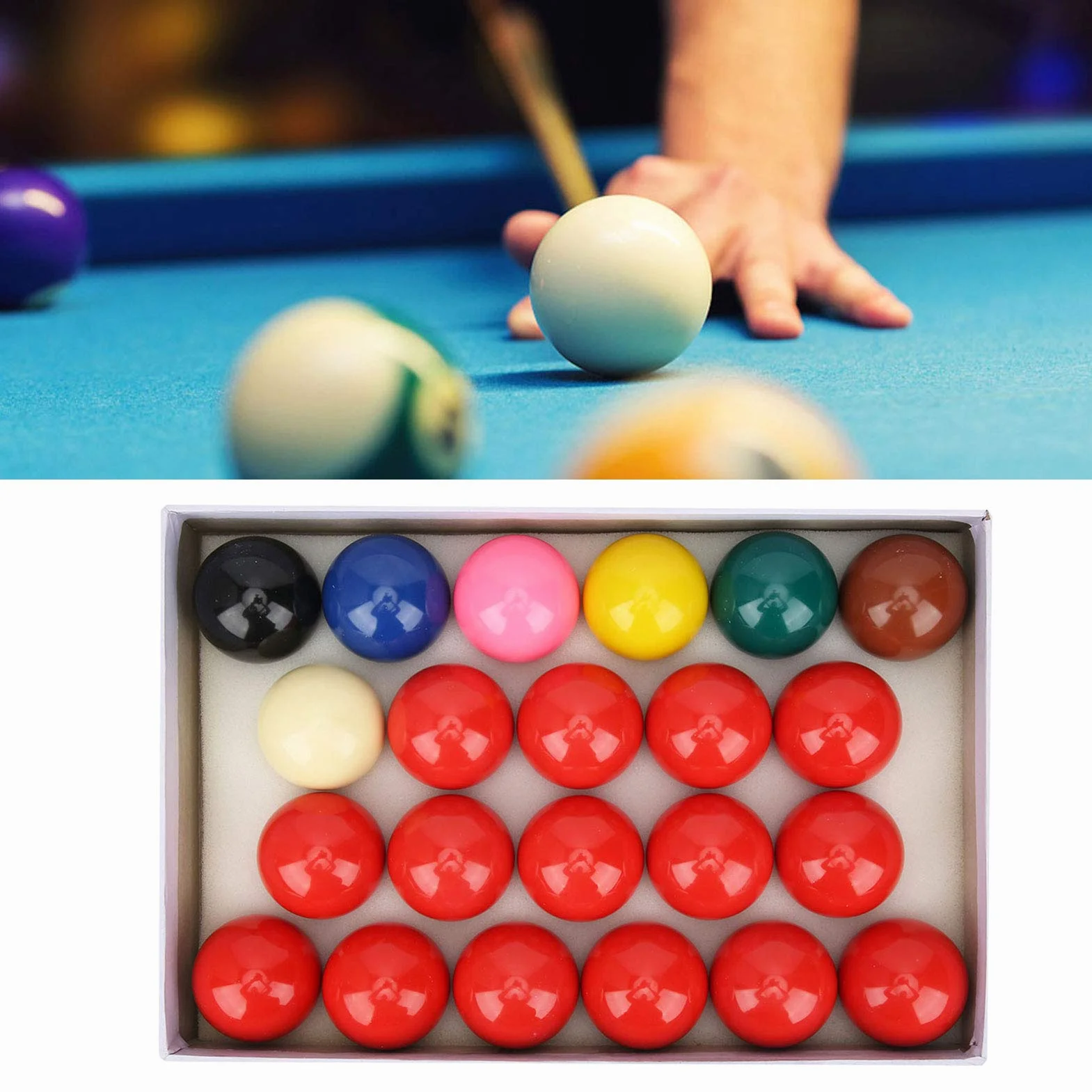 Juego de Bolas de Billar de 22 Piezas, 52,2 mm, para Mesa de Billar