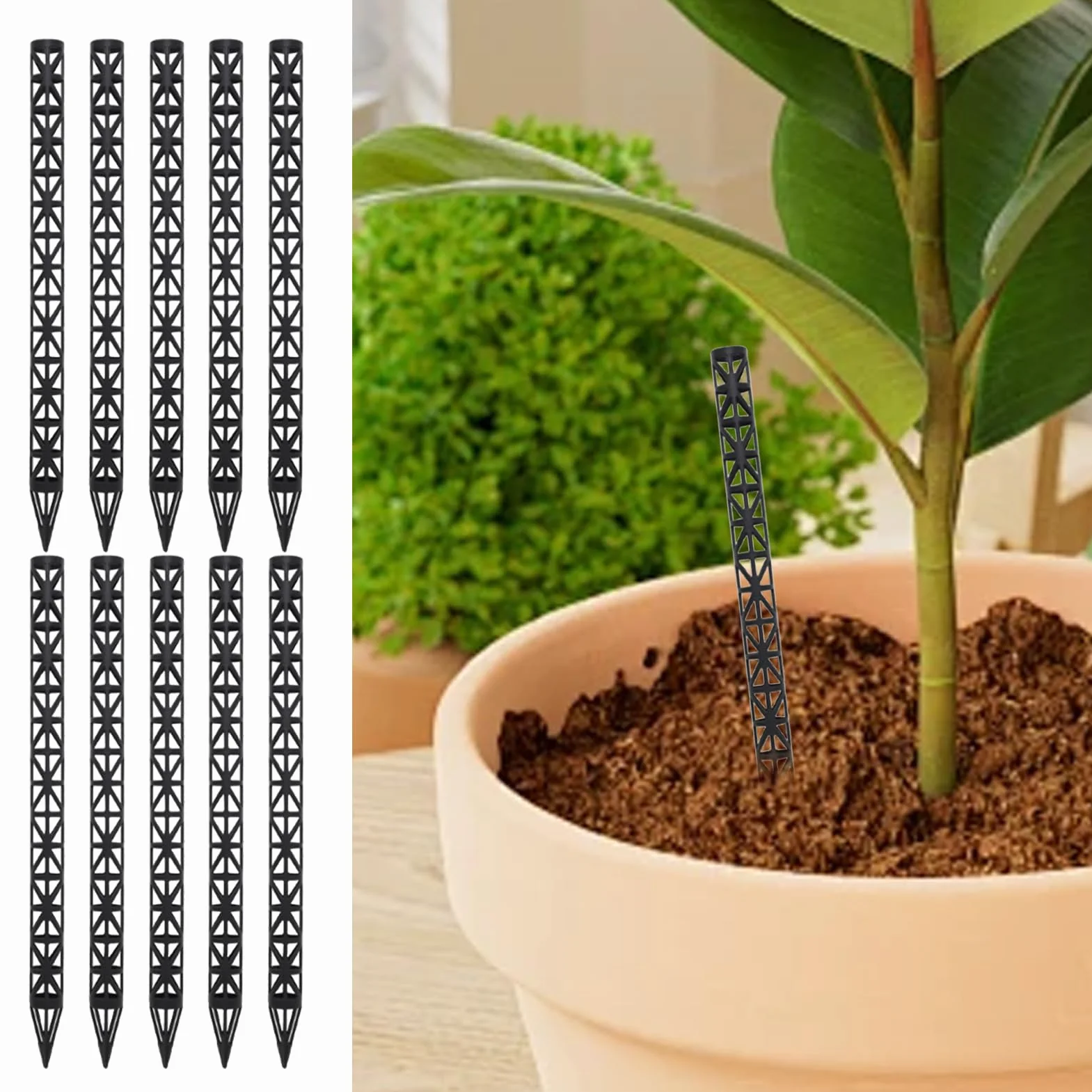 Generico Aireador para raíces de plantas – Punta de cerámica con punta – Tubo de fertilizante y ventilación del suelo – para macetas de interior y exterior, jardín y patio doméstico