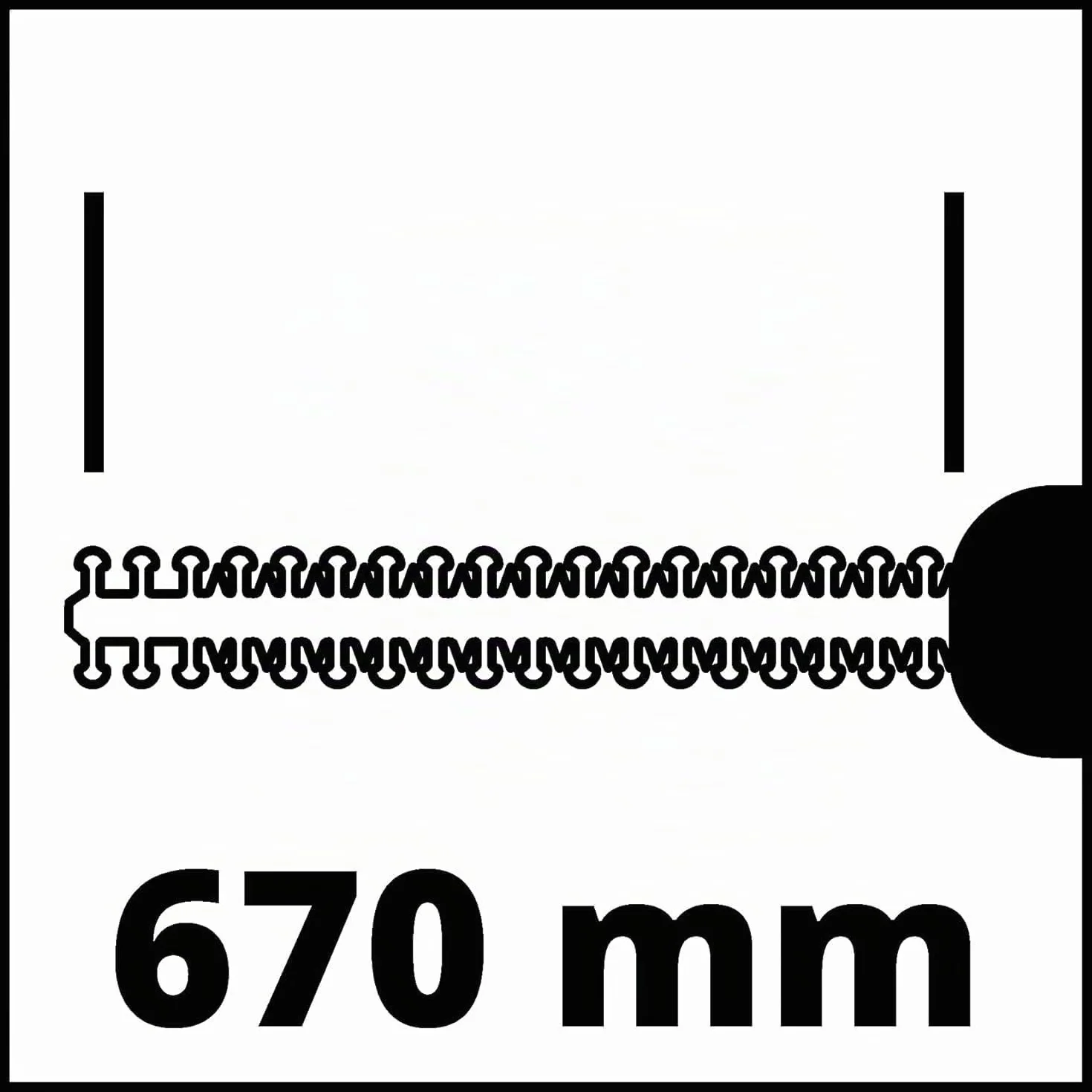 Einhell Cortasetos eléctrico GE-Eh 7067 (700 W, 670 mm de Longitud de Corte, 30 mm de Distancia Entre Dientes, recogedor de Recortes, Descarga de Cables)