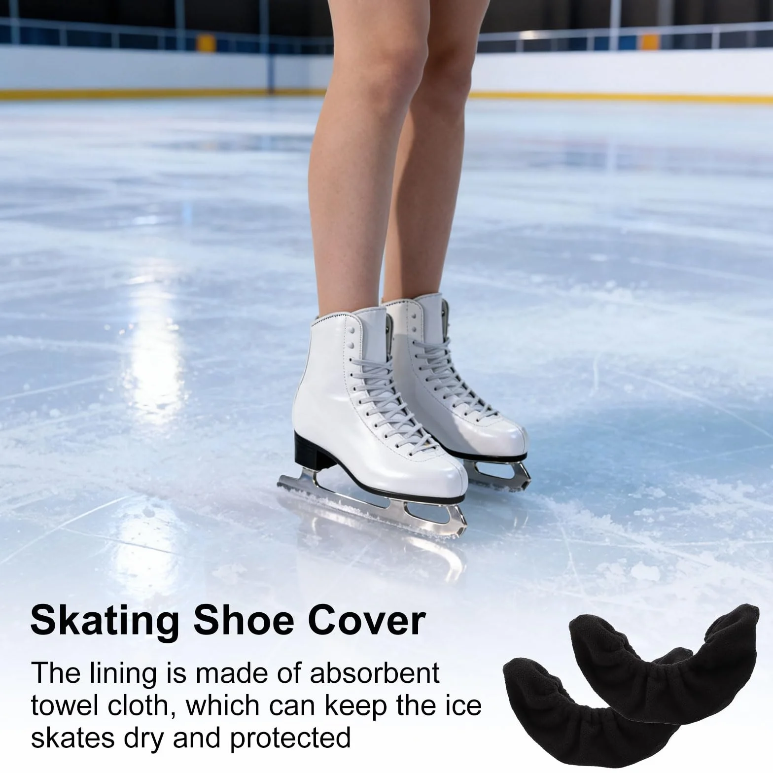 Soakers Protectores de Cuchillas para Patines de Hielo, Fundas Universales de Microfibra Absorbente Antióxido