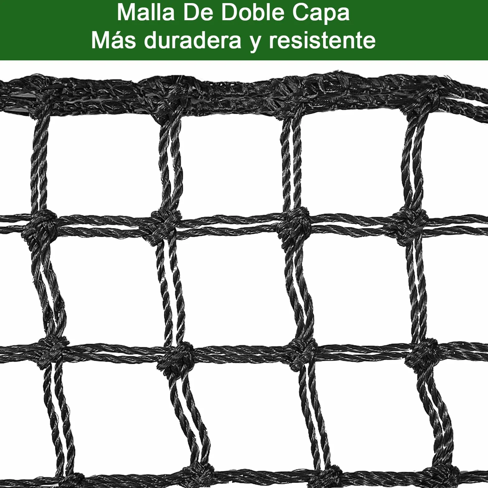 Red de Rebote Fútbol Plegable, Malla de PE de Doble Capa, Ángulo Ajustable