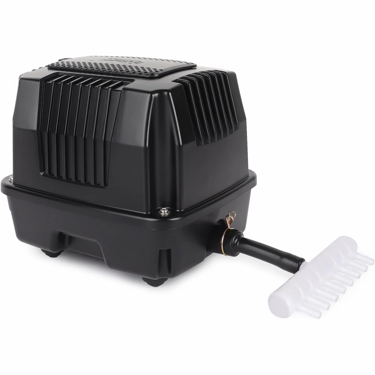 hygger Bomba de Aire para Estanque,25W Potentes Silenciosas Aireador para Estanque de Peces con Conector de Conversión,Air Pump for Large Pond,Fishing Yacht,Fish Farm and Hydroponic