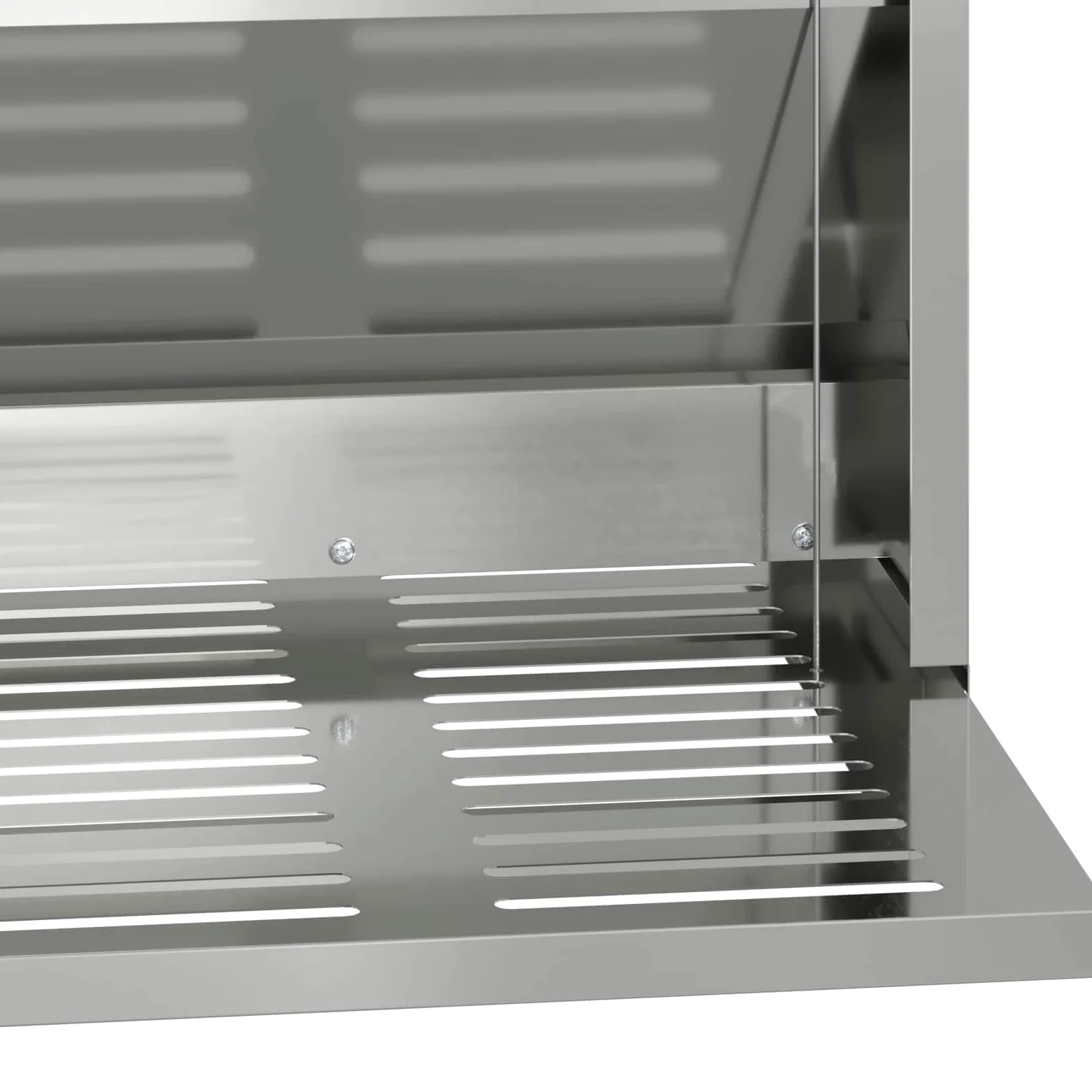 Comedero para patadas de pollo plateado de acero galvanizado, 33 x 42 x 40 cm, capacidad de 10 kg, resistente a la intemperie y al agua, para interiores y exteriores, comedero automático con
