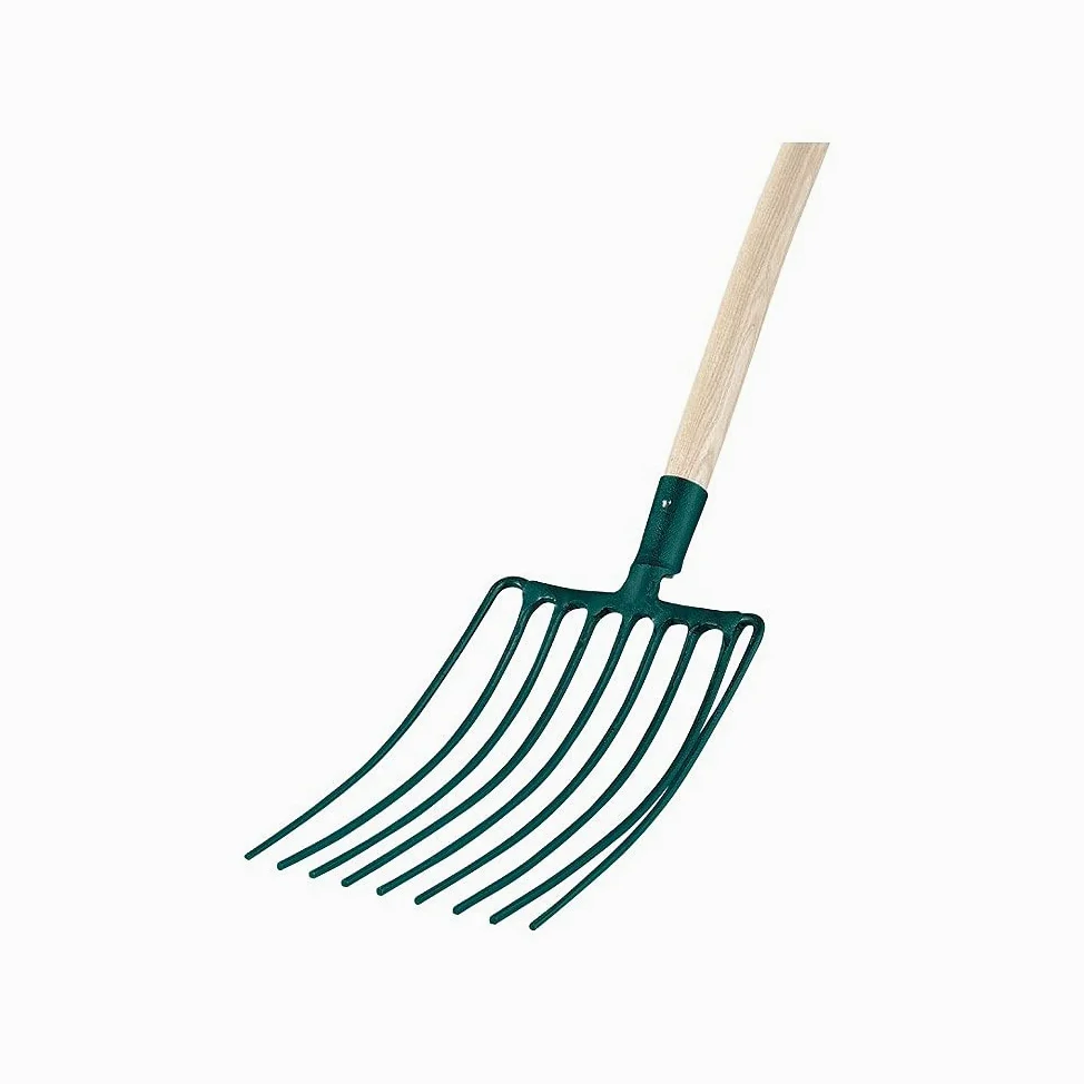LEBORGNE - FOURCHE A CAILLOUX DOUILLE 9 DENTS MANCHE BOIS CERTIFIE PEFC 100% - 424351