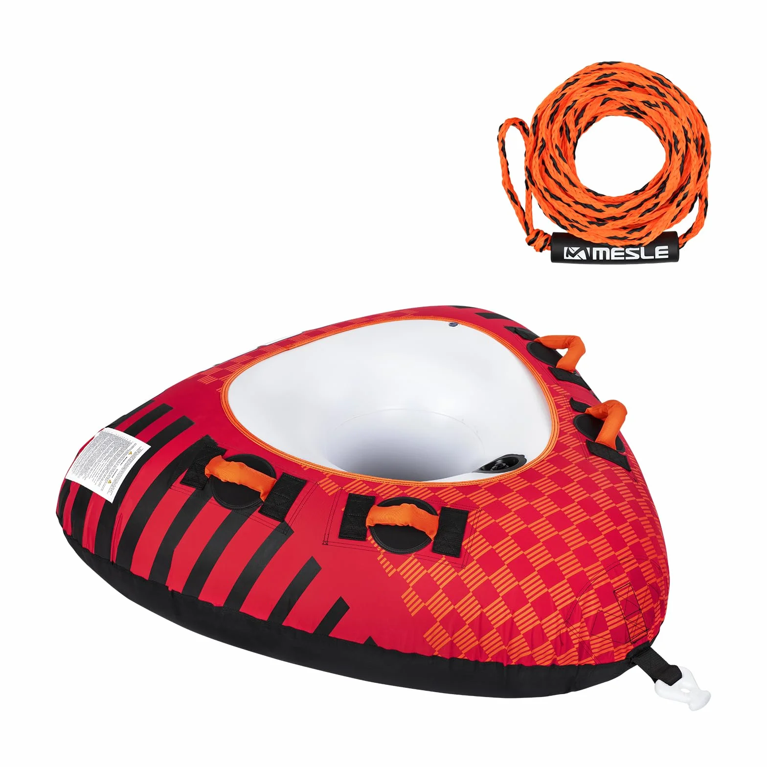 Delta Flotador de Arrastre Donut Hinchable 1 Persona con Cuerda para Barco