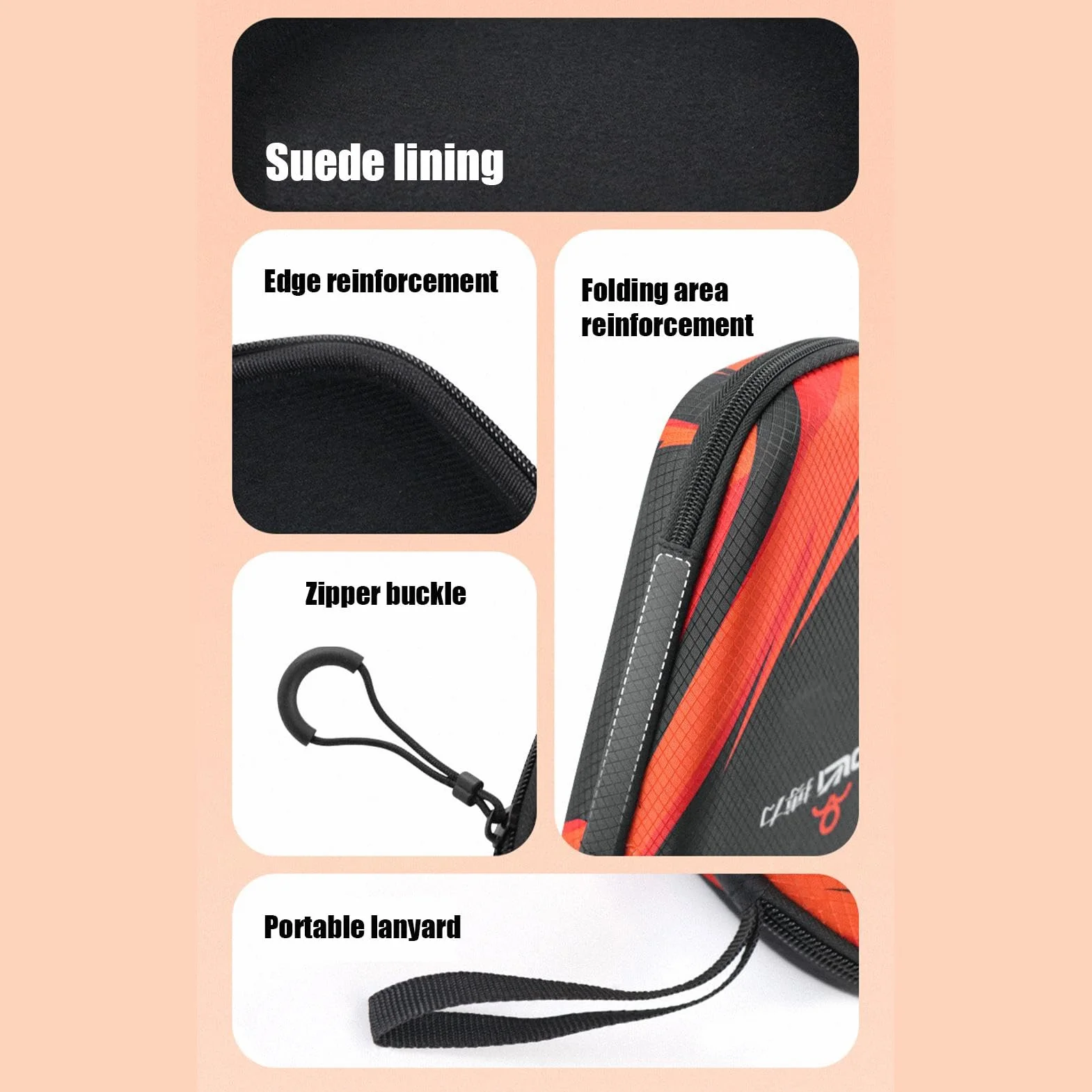 Funda Impermeable para Paleta de Ping Pong, Bolsa de Almacenamiento Organizadora a Prueba de Polvo