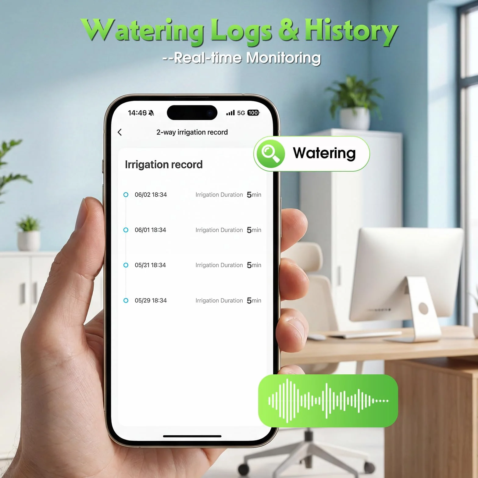 Programador Riego WiFi con 2 Salidas, Latón, Control Remoto Automático para Jardín