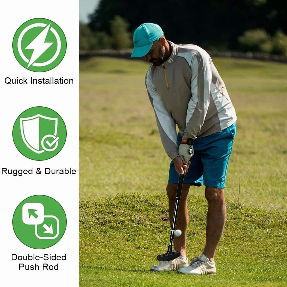 Putter de golf ajustable ambidiestro para zurdos y diestros, mini golf para hogar, exterior e interior