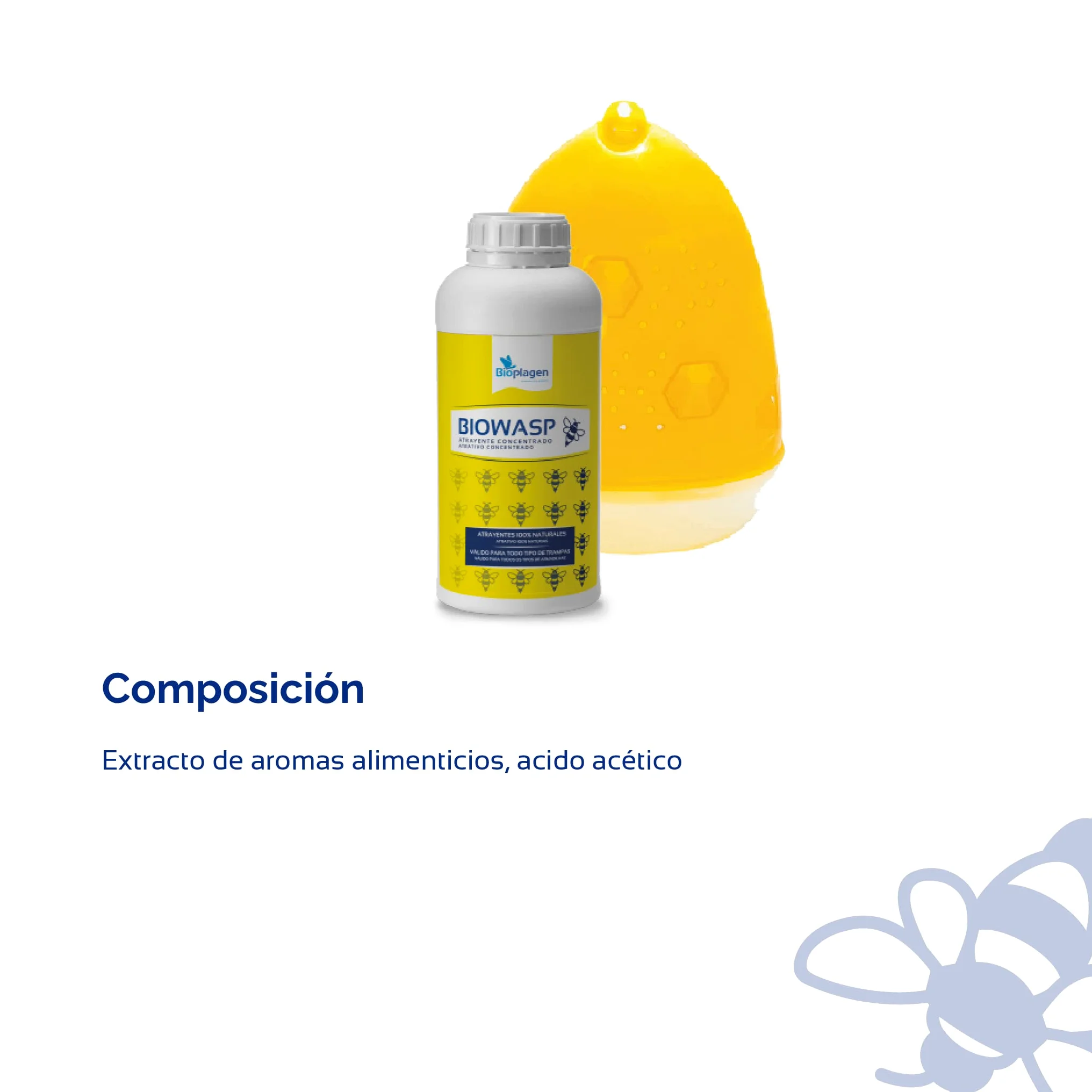 Bioplagen Wasptrap Trampa Avispas Biowasp Atrayente concentrado 500 ml