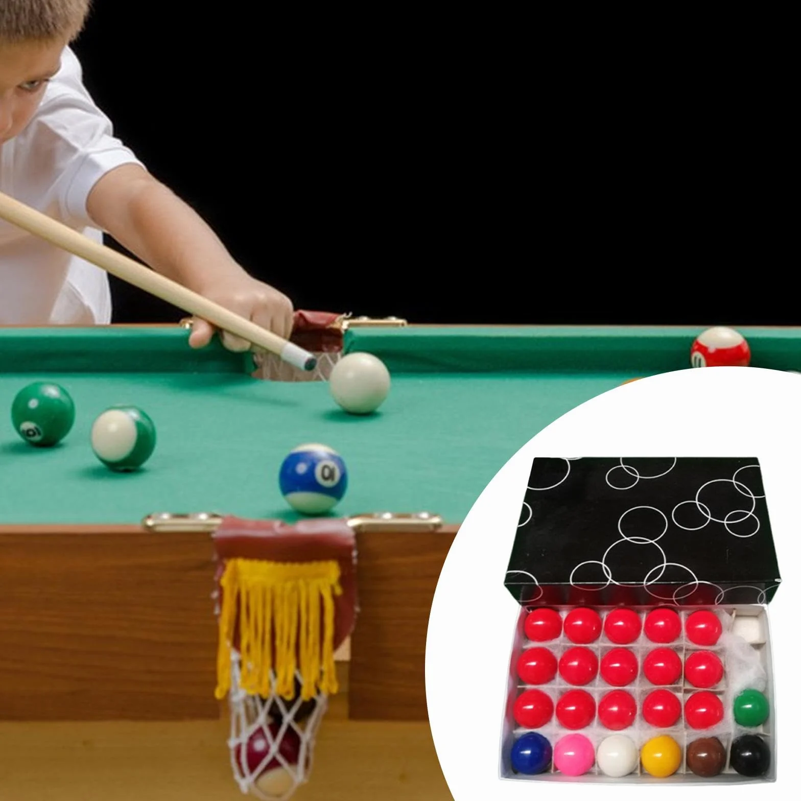 Baoblaze 22 Mini Bolas de Billar para niños, Juego de Mesa de Interior