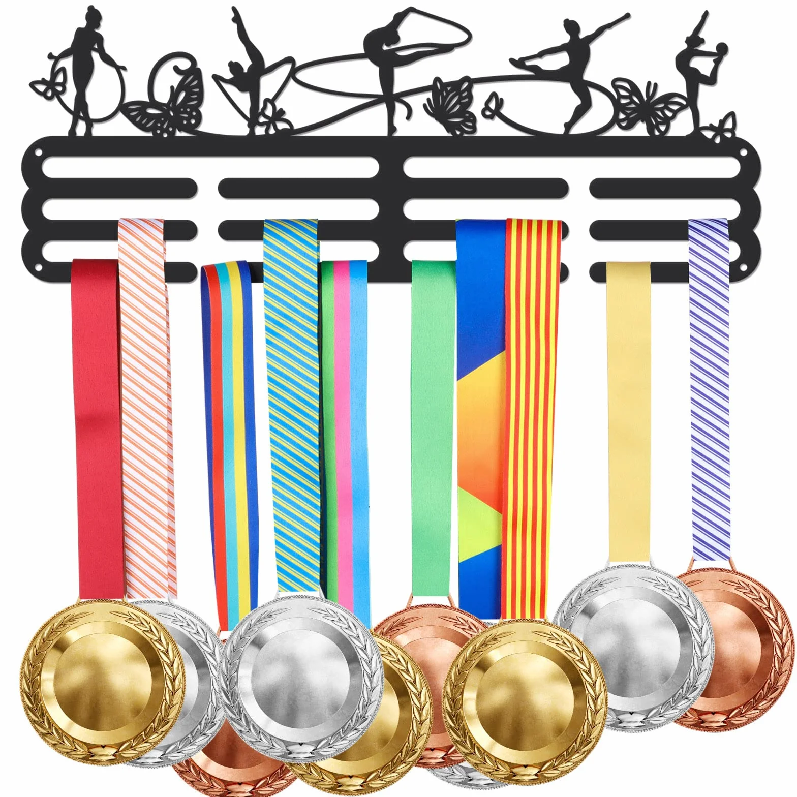 SUPERDANT Medallero Gimnasia Ritmica Colgador de Medallas Porta Medallas 40x15CM