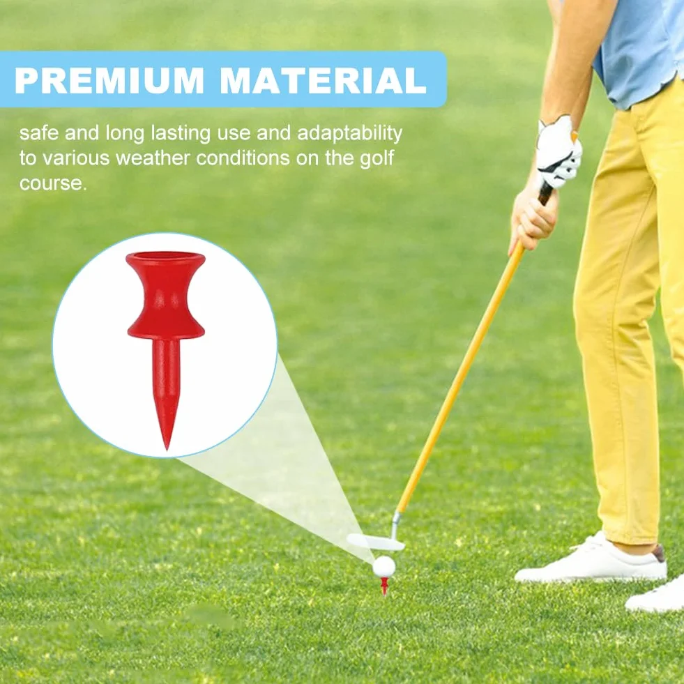 Alicer 120 T Camisetas de golf pequeño castillo de plástico exterior ayuda entrenamiento golf jardín 3,1 cm 120 piezas