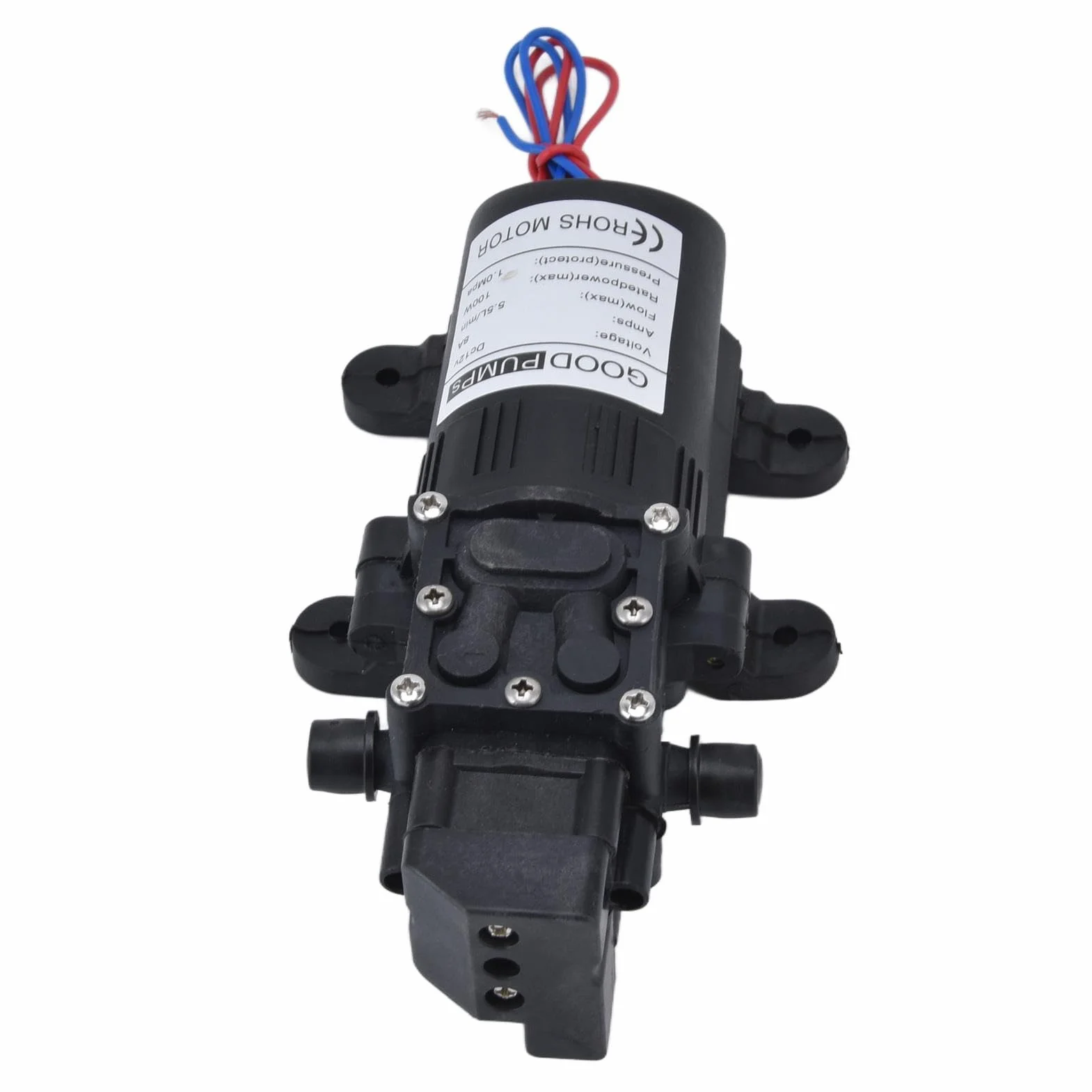 Bomba de Diafragma Automática DC 12V, Bombas de Diafragma. Presostato autocebante Bomba Agua 70 W 8 L/min diafragma presión Micro Alta con Interruptor Camping vehículos