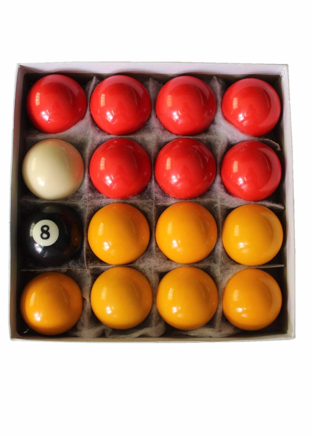 Juego de 16 Bolas de Billar Inglés de Resina 50,8 mm