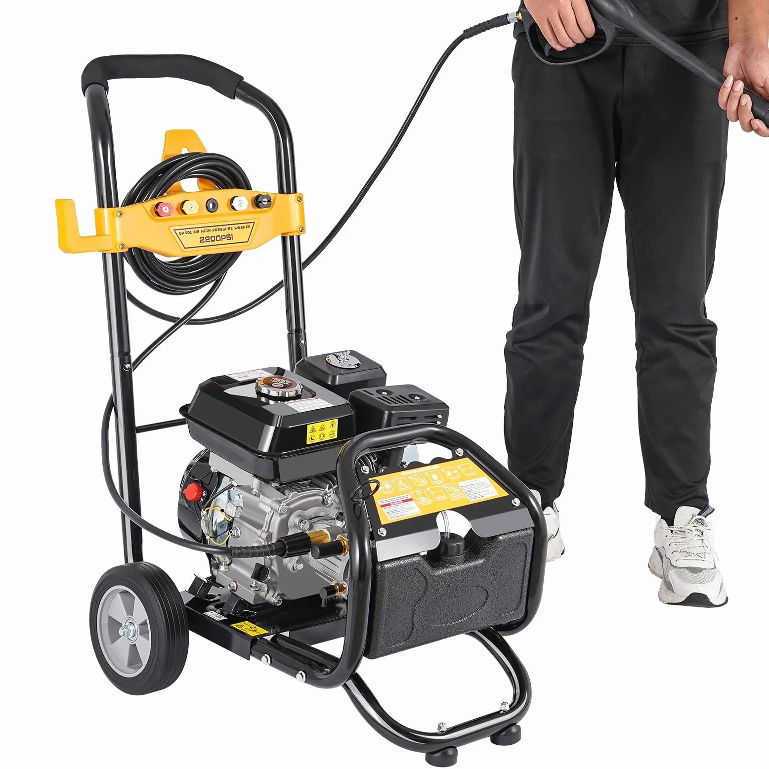 Lavadora a presión, Calentador de Vapor de Motor de Gasolina, 7,5 HP, 3600 RPM, Motor OHV