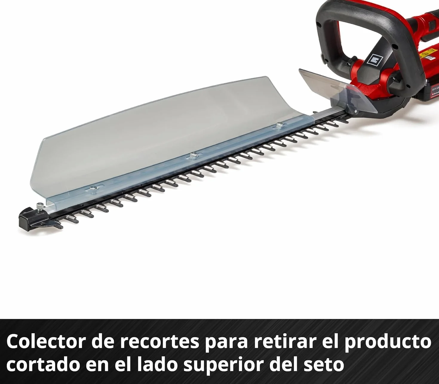 Einhell Cortasetos con batería GC-CH 1855/1 Li Kit Power X-Change (18V, 55cm de Longitud de Corte, 18mm Distancia Entre Dientes, Mango Giratorio, colector de Recortes, Incl. 2,5Ah batería y Cargador)