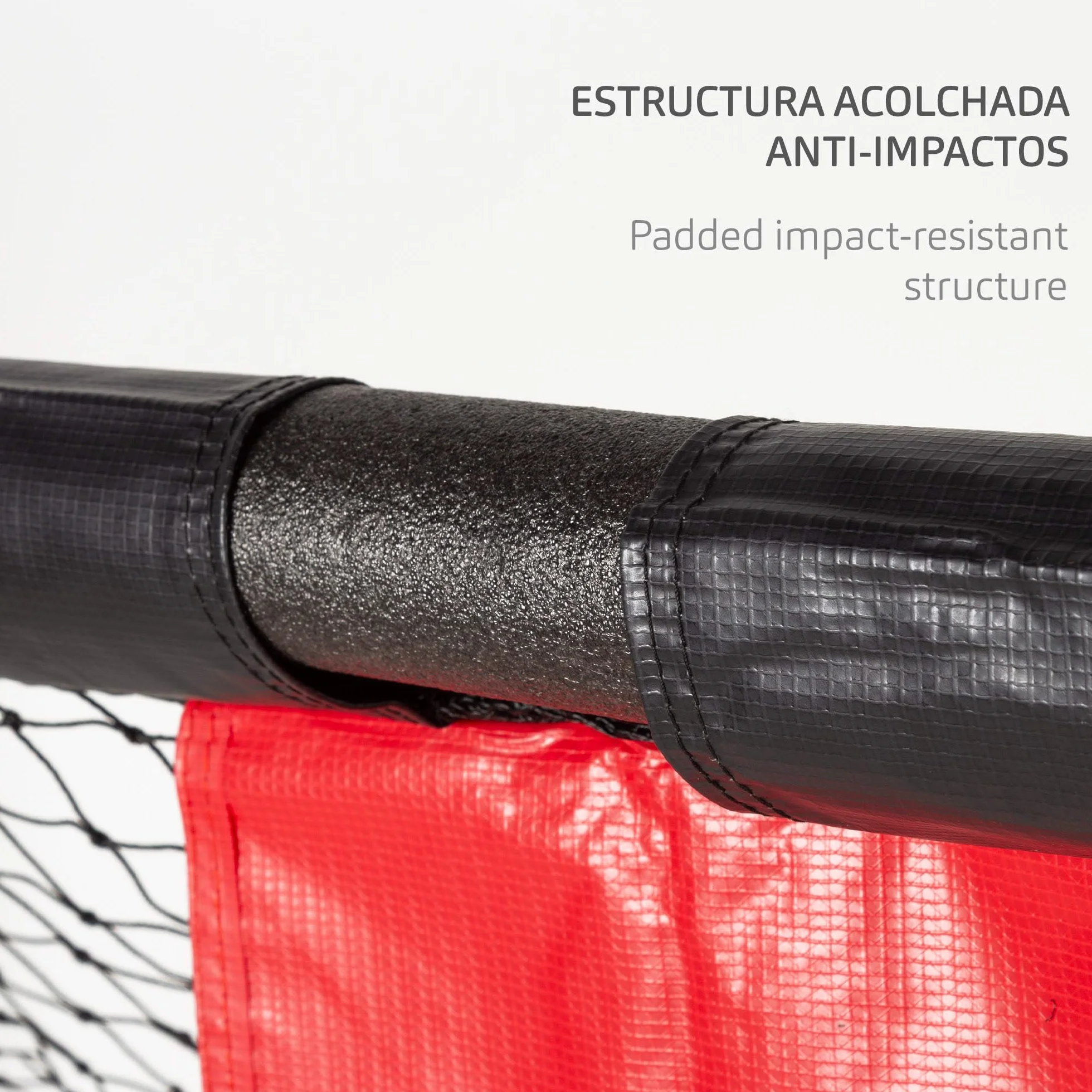 Portería de fútbol de Acero Desmontable con Red de Poliéster AKTIVE 54304