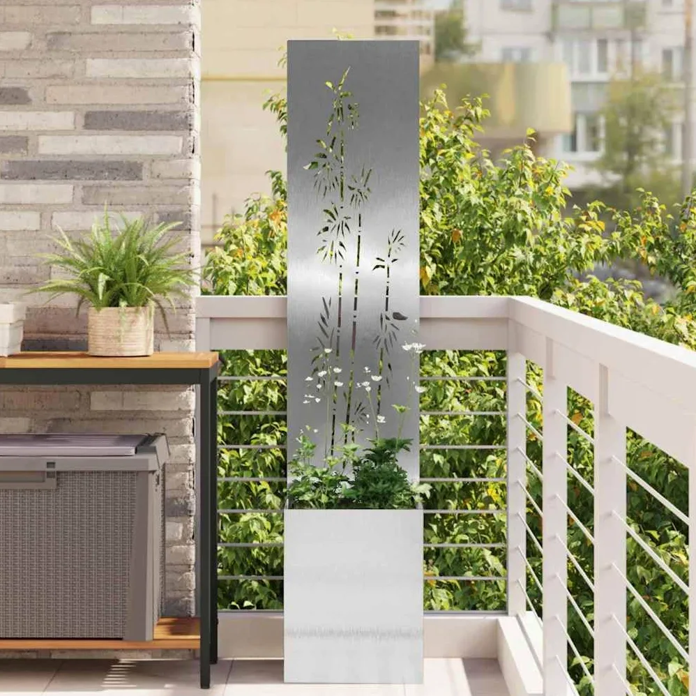 Genérico Pantalla de Privacidad para Jardín Floral Plata 32 x 140 cm,Decoración,Obras de Arte,Carteles, copias y Arte visual-876382