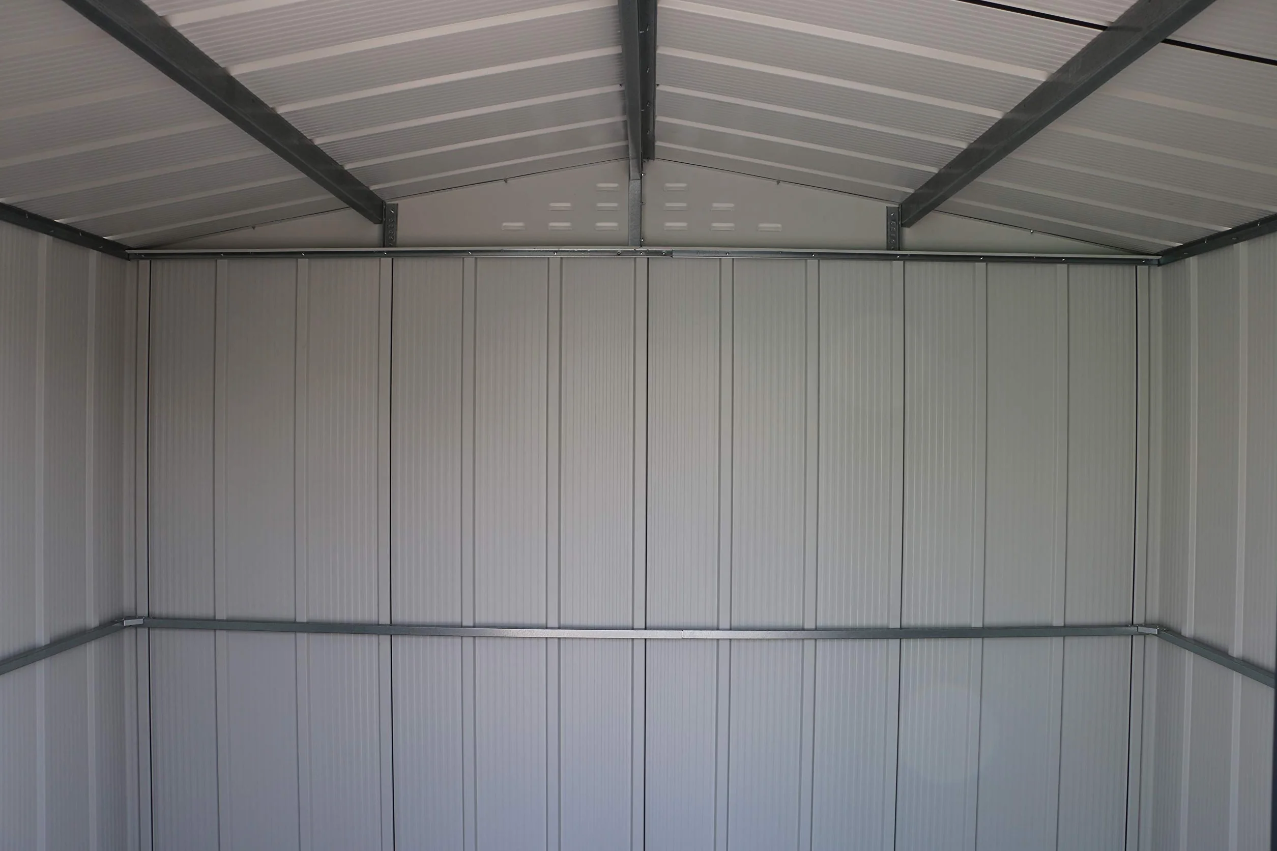 Duramax - caseta cobertizo jardín - TOP HERCULES 10x8 - Metal - color imitación madera