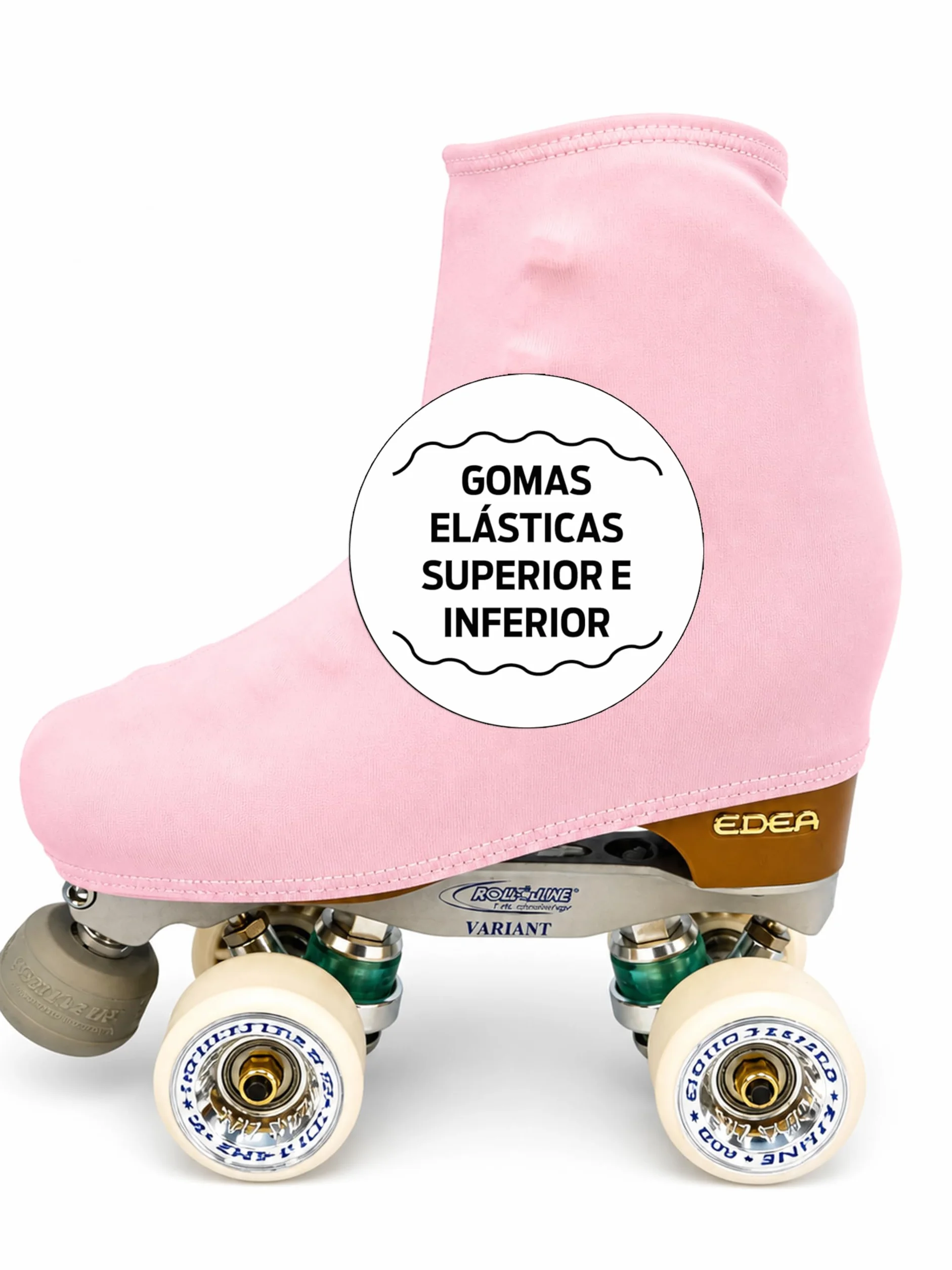 CRLSPORT Cubre patín para niña y Mujer, Funda Patinaje Hielo 180 Densidad Talla Universal Rosa Bebé