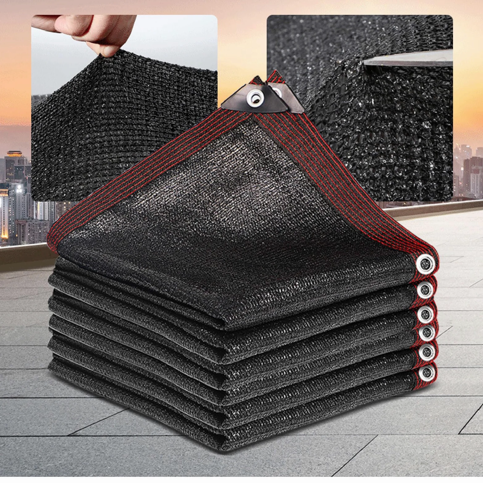 Red de Sombra Red de Sombra 5x6m, Malla Sombreo Toldo, Red de Sombreado para Invernadero, Red de Sombra con Ojales, Vela de Sombra Rectangular, para Patio Piscina Jardín