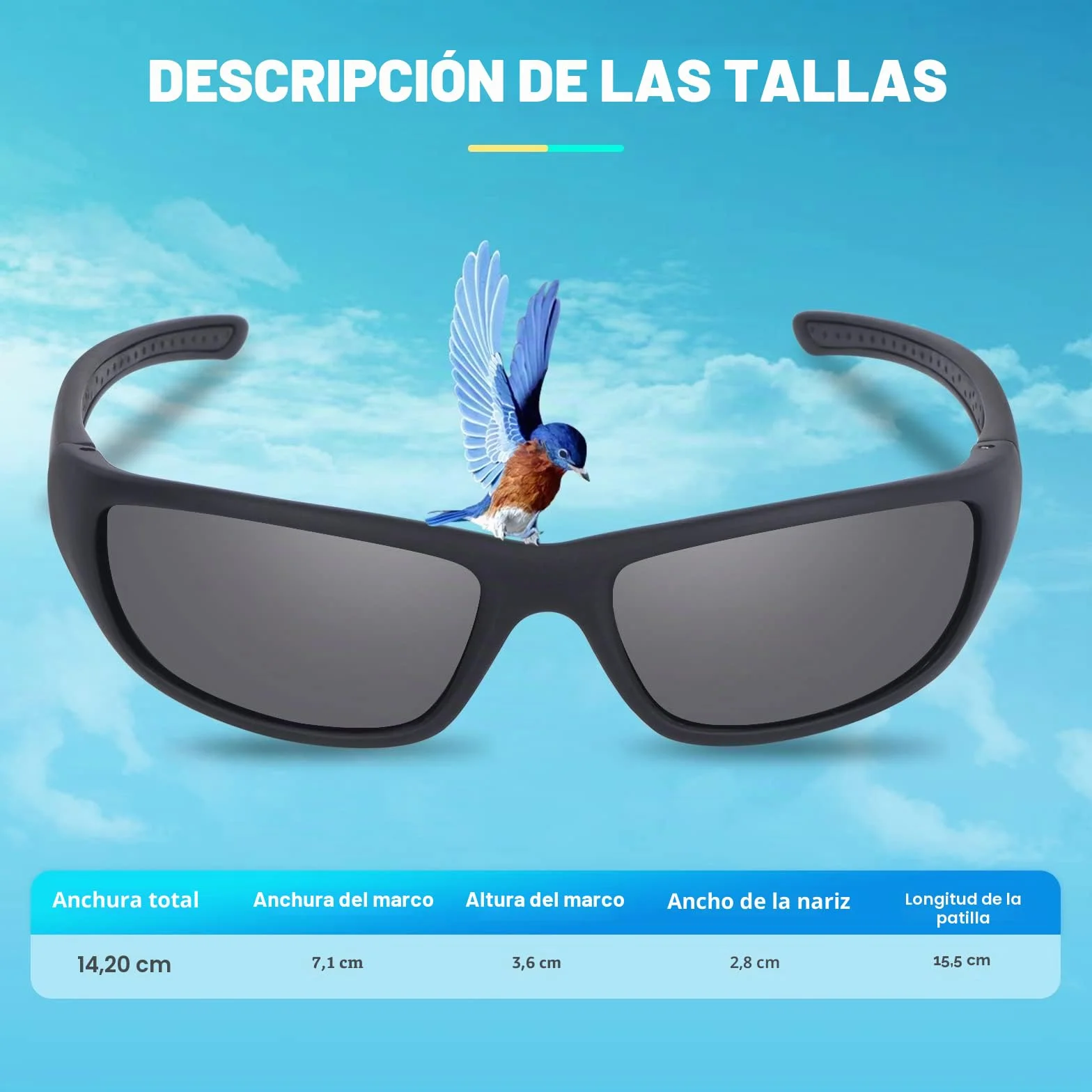 Duduma Gafas de Sol Polarizadas Deportivas Hombre TR8116