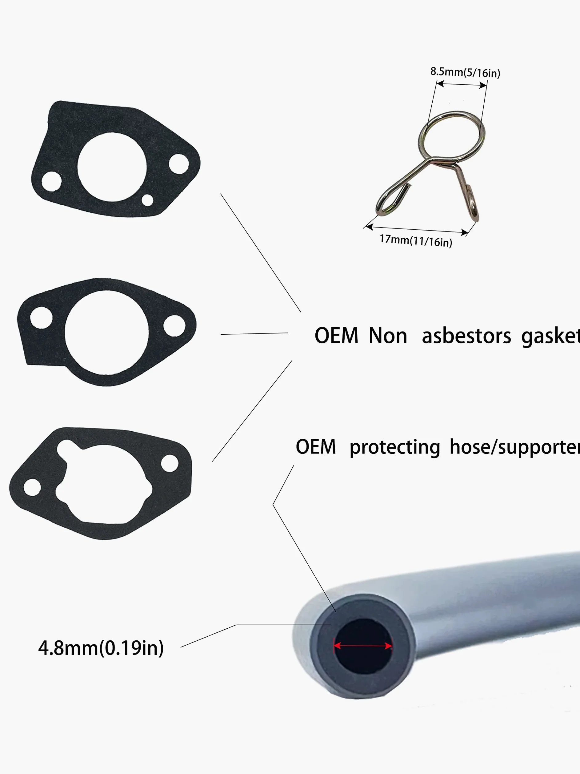 YAMAKATO P27-1 139 - Kit de carburador generador de estrangulador automático de gasolina OEM para Honda EB EM 5000 6500 Champion 41532 Powerhorse Gentron Duromax Westinghouse Generac Predator 8500
