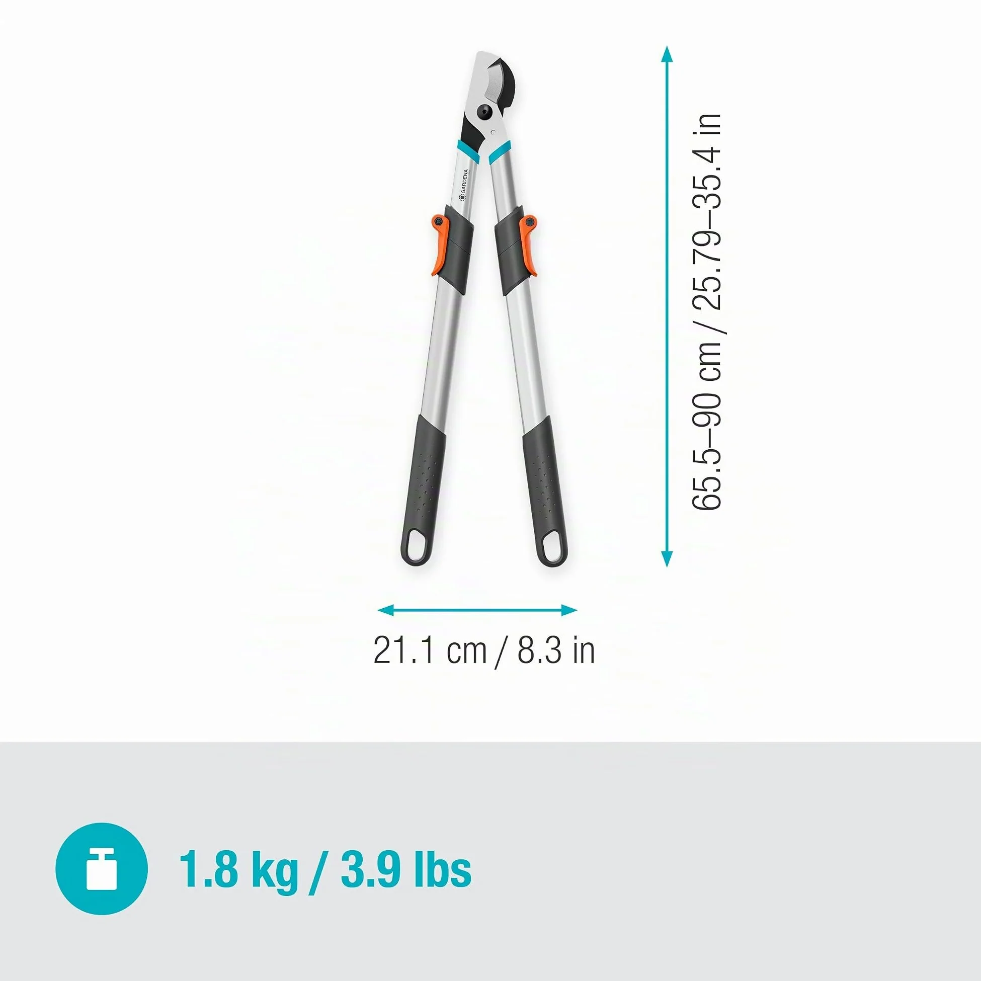 GARDENA TeleCut Basic, podadora telescópica para madera verde
