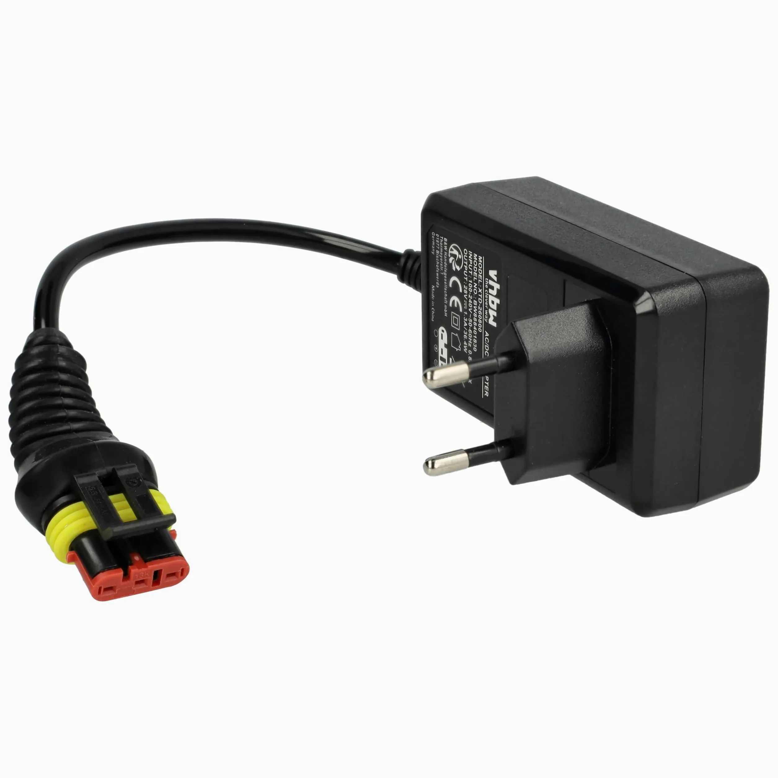 vhbw 1x Fuente alimentación, 1x bateria 3000 mAh, 1x Cable Baja tensión de 30 m Compatible con Flymo EasiLife Go 500, Go 200, Go 250 cortacésped