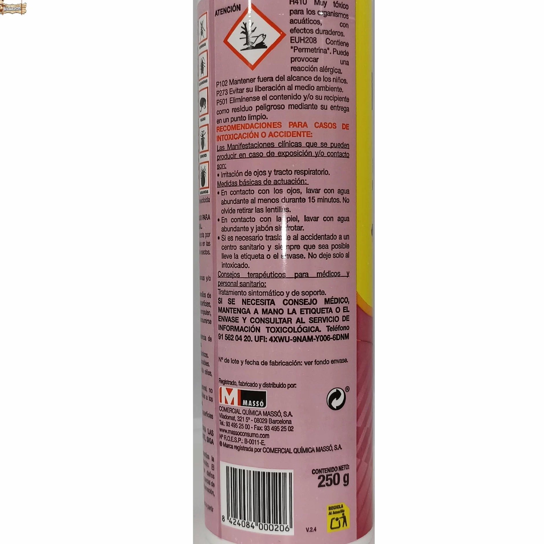 BricoLoco.com Insecticida granulado en Polvo Insectos Rastreros. ¡¡¡ 1.500 Gramos !!! (6X250 grs.). Suelo Exterior e Interior. Hormigas, cucarachas, pulgas, chinches, garrapatas, piojos. (1.5)