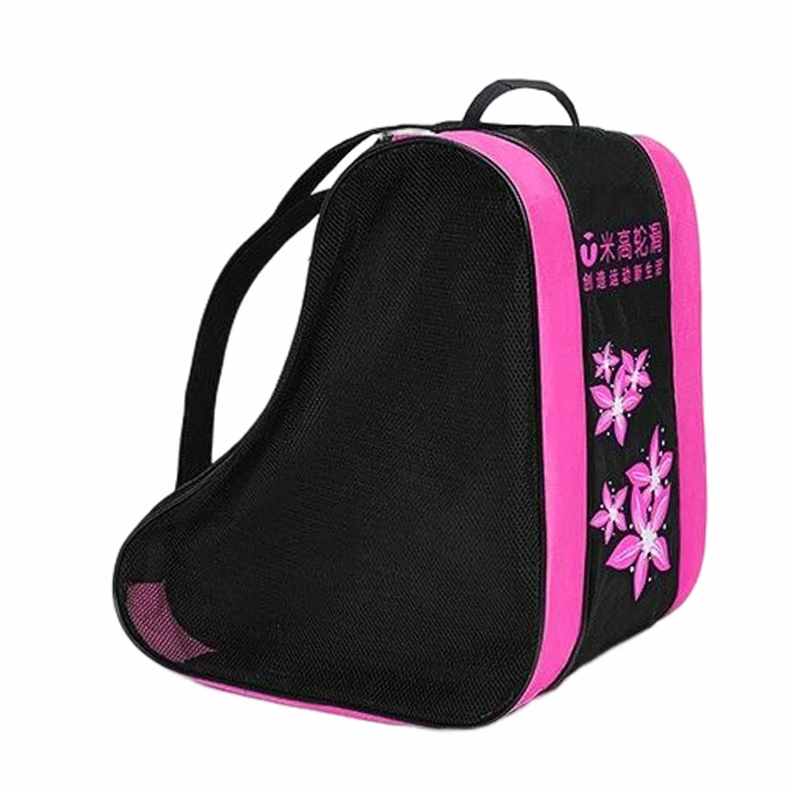 Bolsa para patines de ruedas rosa portátil