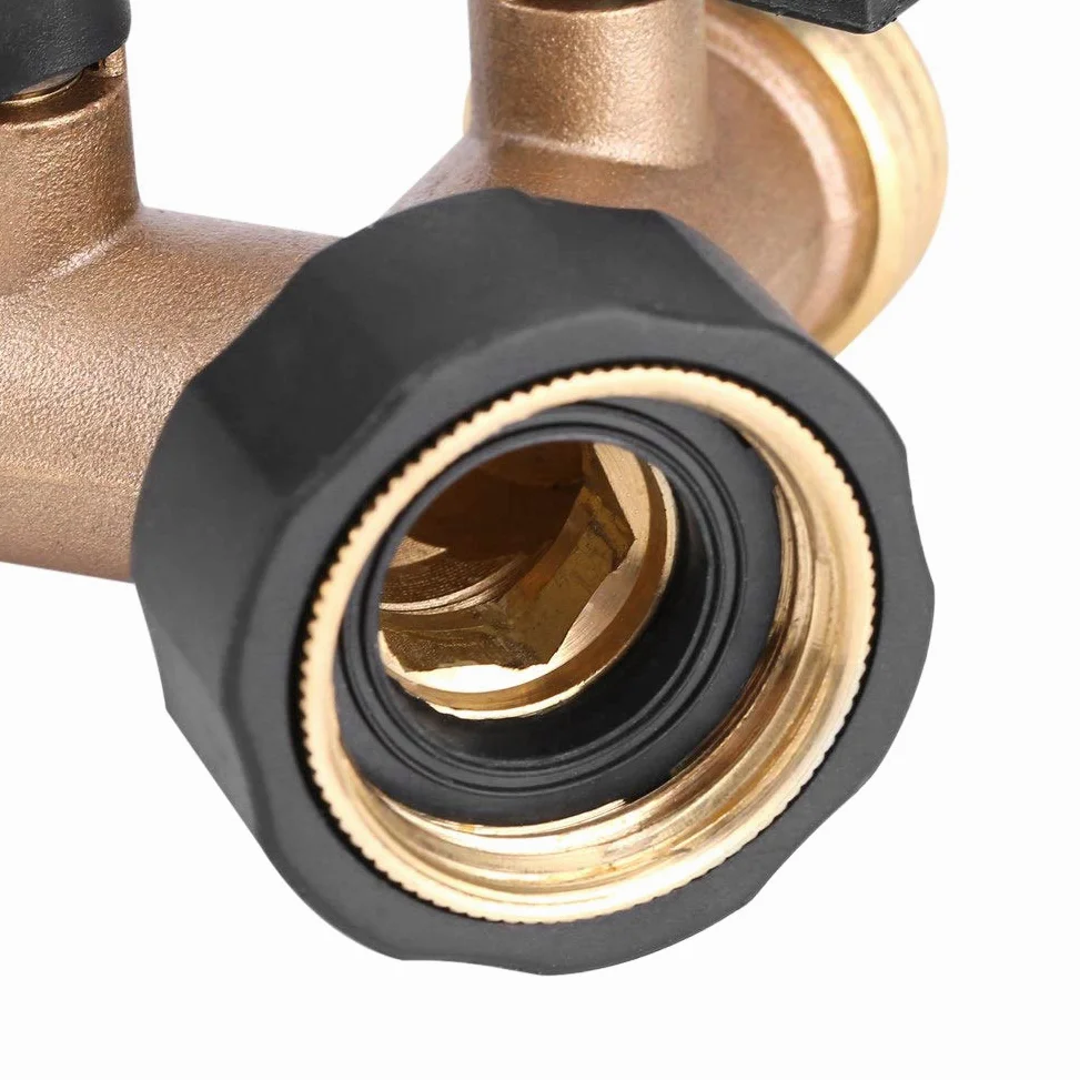 Conector de manguera, manguera independiente adaptador de espiga manguera de agua hecha de latón conector de forma