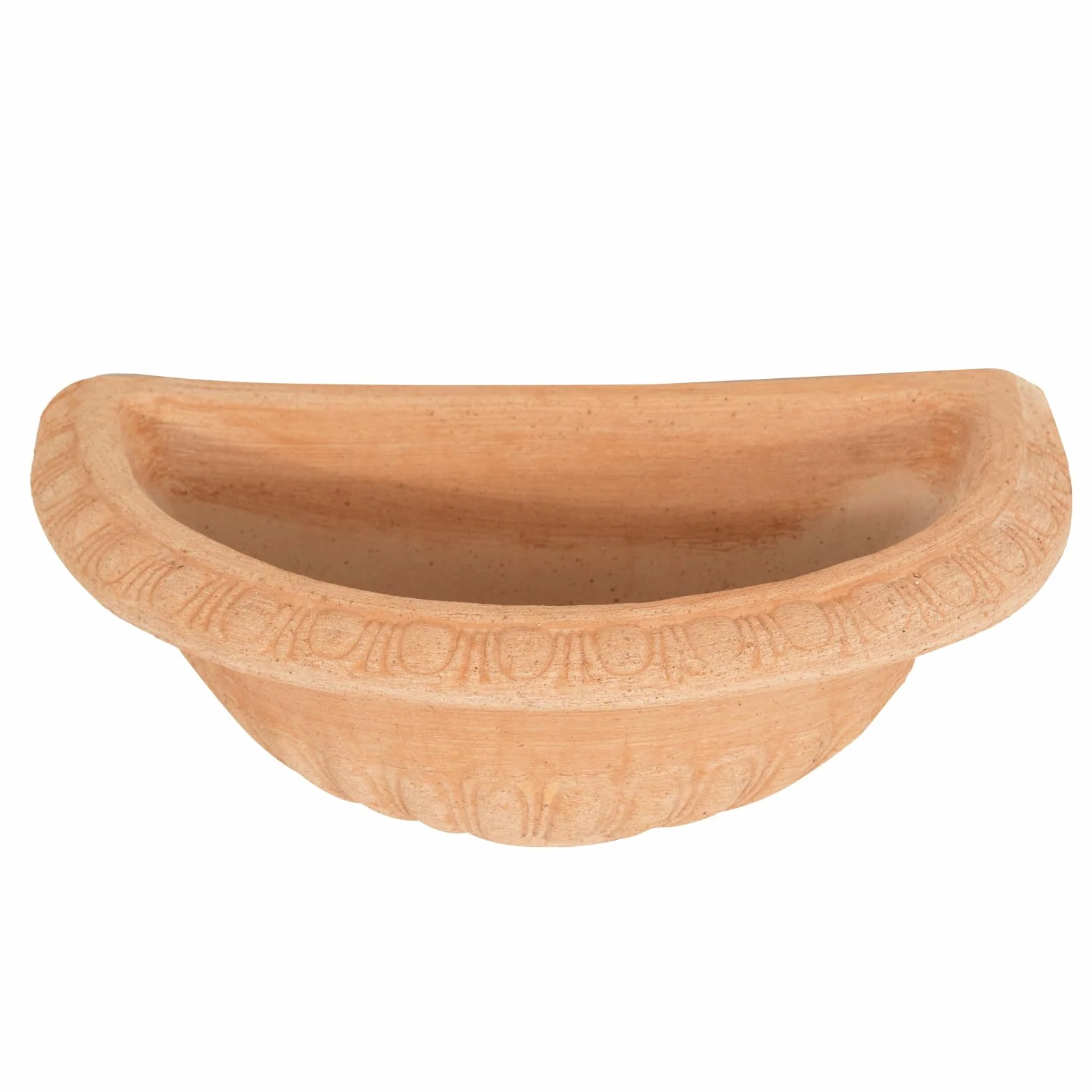 Biscottini Bañera para fuente de jardín de terracota Fuente de pared de exterior Made in Italy lavabo decoración pared