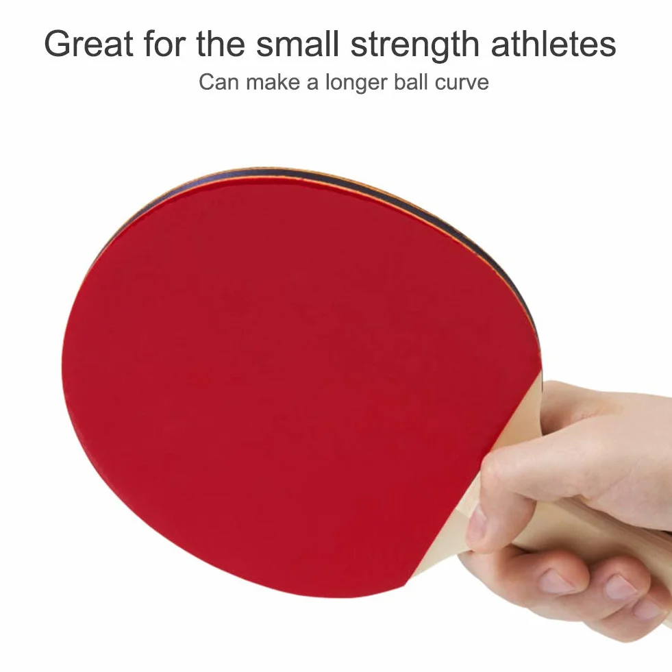 BuyWeek Suelo de repuesto para raqueta de ping pong, 18 × 18 × 2 cm, goma roja para tenis de mesa