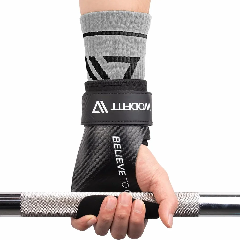 CALLERAS para Crossfit Grips Sin Agujeros Fibra de Carbono Guantes Gimnasio Protección Manos Diseño Ergonómico