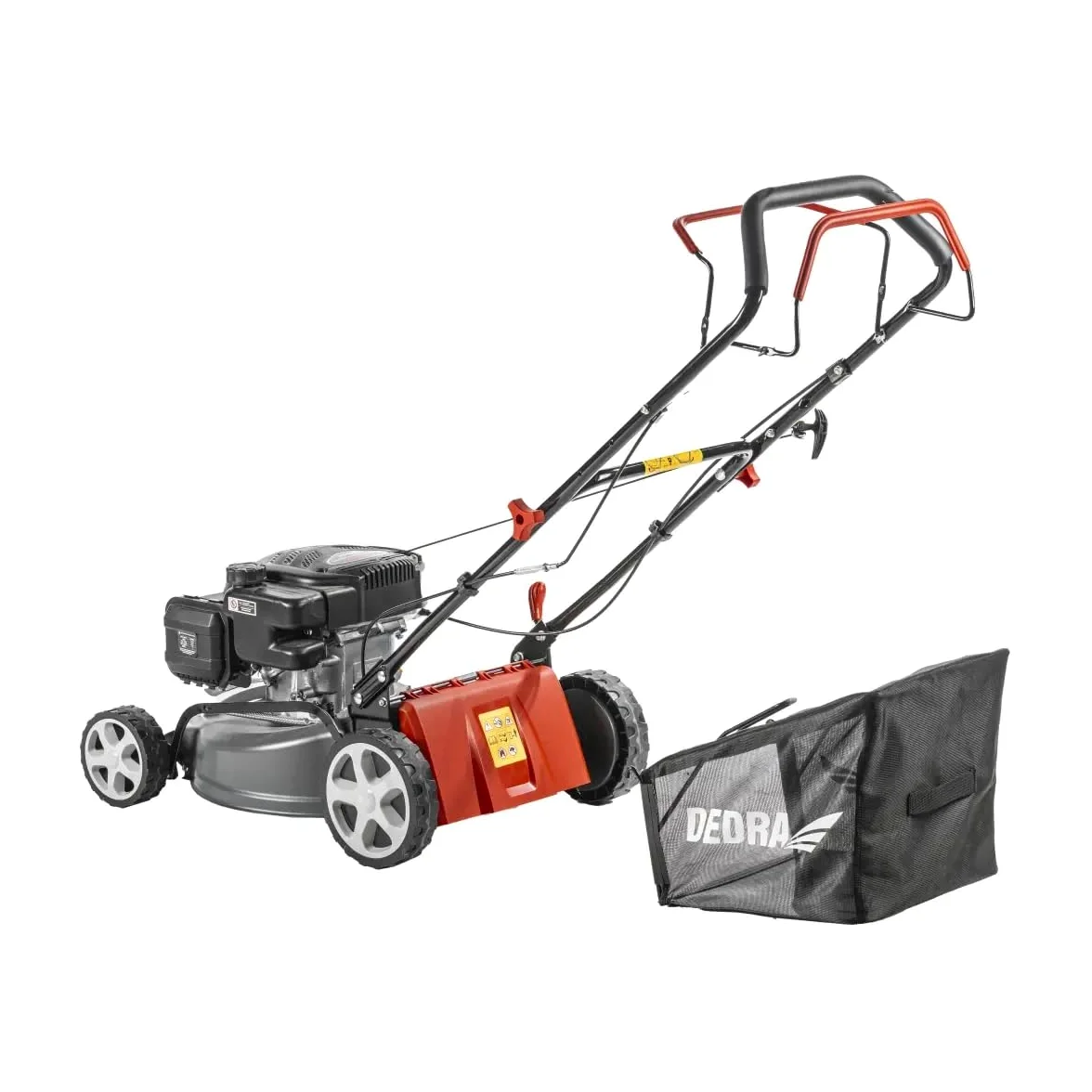 Cortacésped de Gasolina con accionamiento de 2,4 kW Garden DEDRA, Motor Loncina 139 CM, Ancho de Corte de 43 cm, Ajuste de Altura de Corte Central 25-75 mm (6 Niveles)