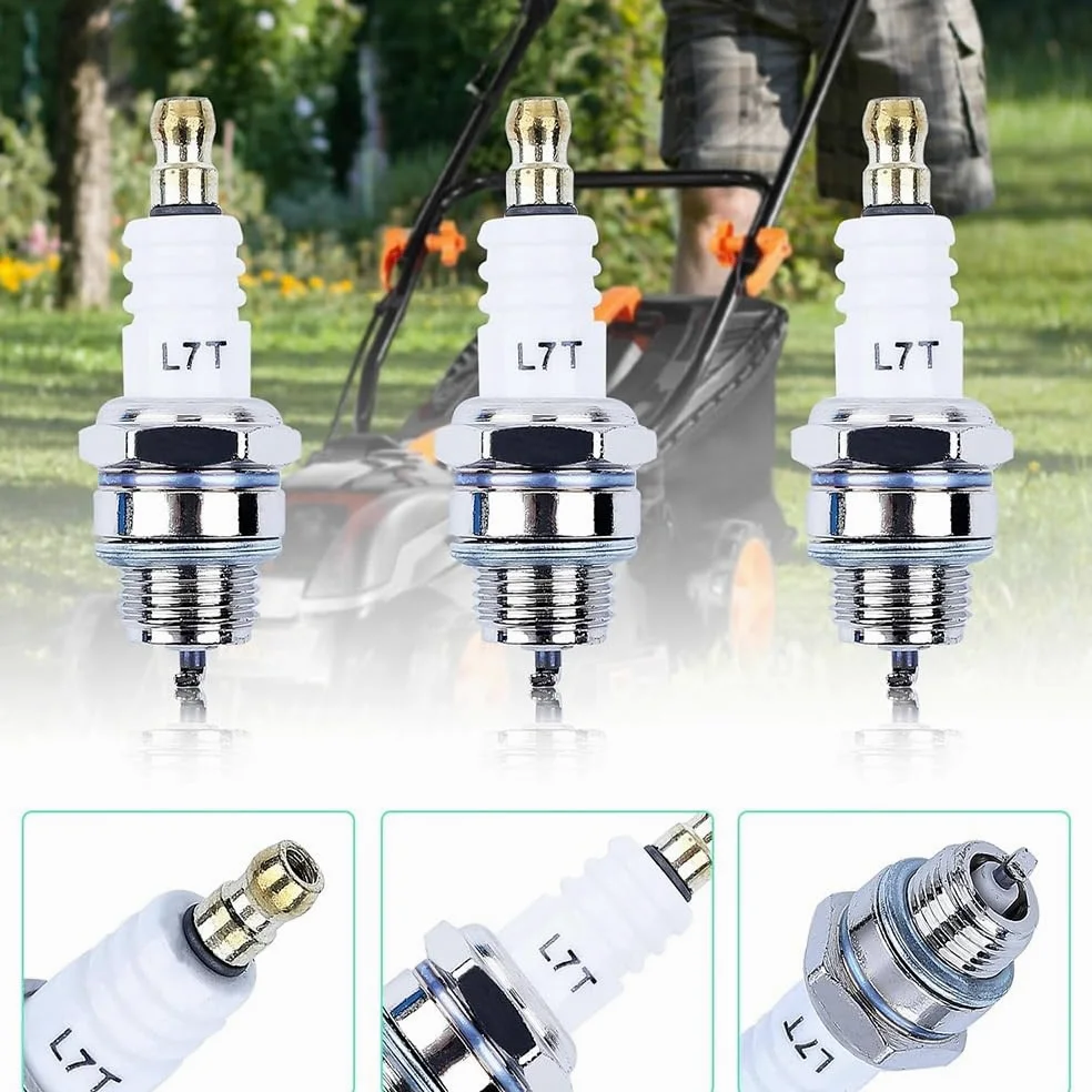 Bujía de Repuesto for BPMR7A L7T for CJ8 RCJ6Y RCJ7Y, Compatible con Motores de Motosierra y cortacésped.(10PCS)