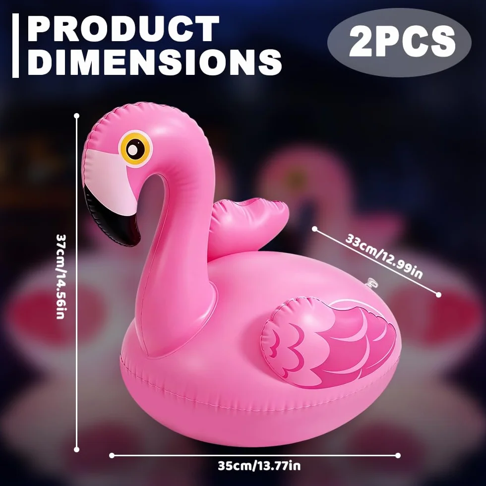 2 luces solares flotantes para piscina, flamencos, flotantes, IP68, resistentes al agua, para piscina, estanque, jardín, césped