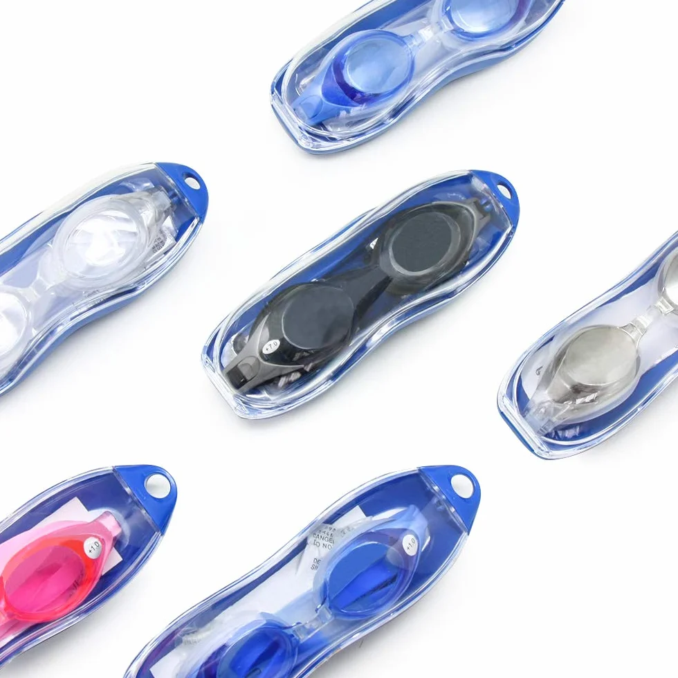 Gafas de natación protección UV impermeable resistentes diferente graduación izquierdo derecho