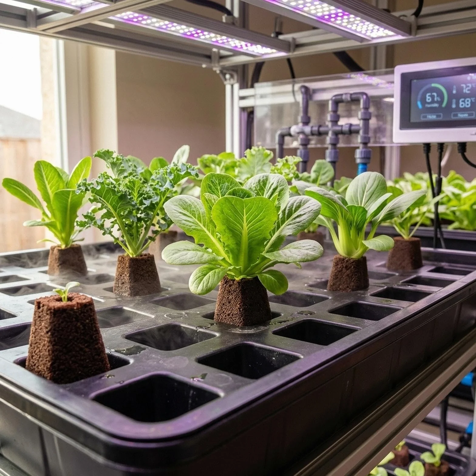 10 Esponjas de Cultivo Hidropónico, Esponjas de Inicio de Siembra Hidropónica para Plantas de Jardín, Esponjas Cultivadas para Crecimiento de Lechugas, Flores, Varios Tipos de Brotes