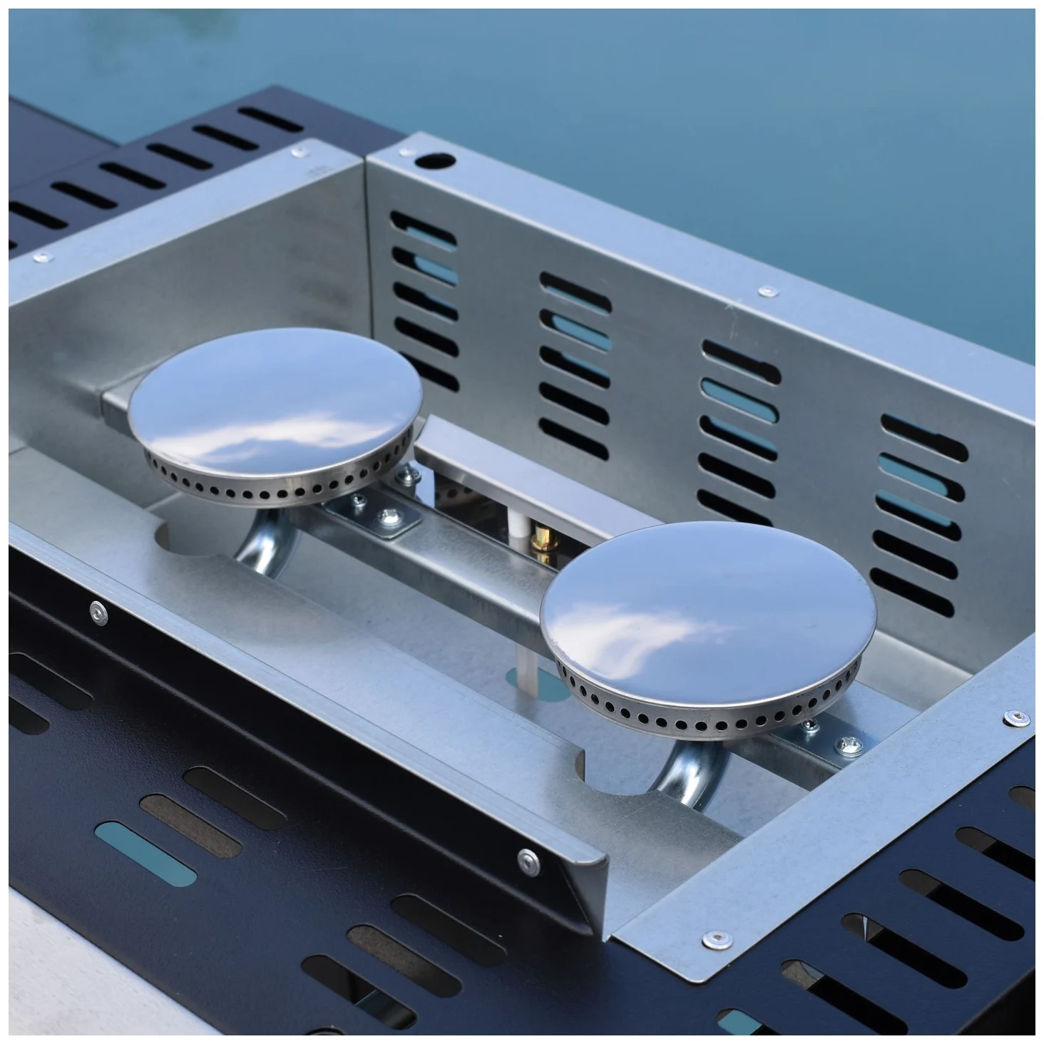Plancha de gas MALA - 2 quemadores 5kW