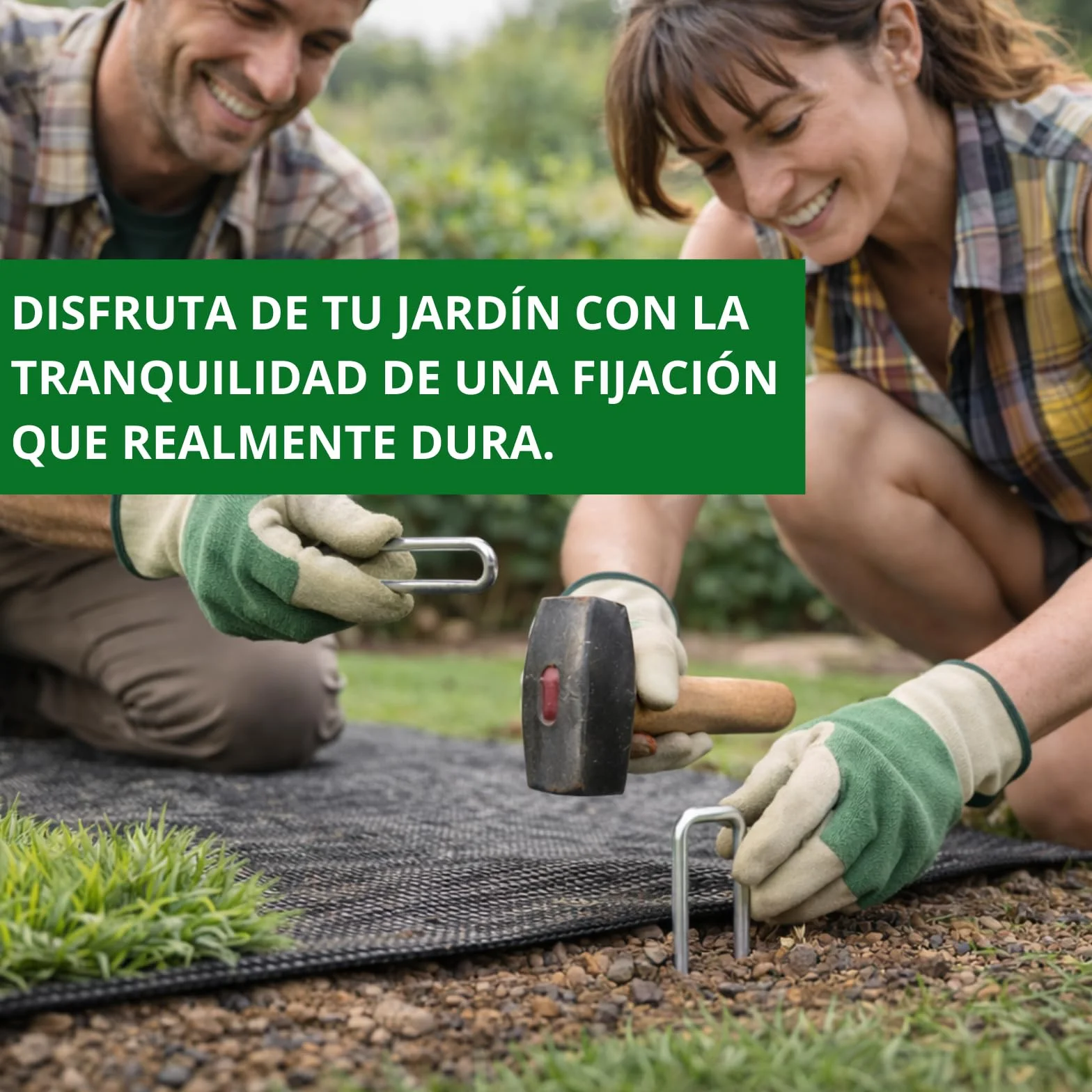 PLANTAWA Piquetas de Metal 100 Unidades | Anclaje para césped Artificial, Malla antihierbas y Lonas de jardín | Fijación Resistente, instalación rápida y sujeción Estable en Todo Tipo de terrenos