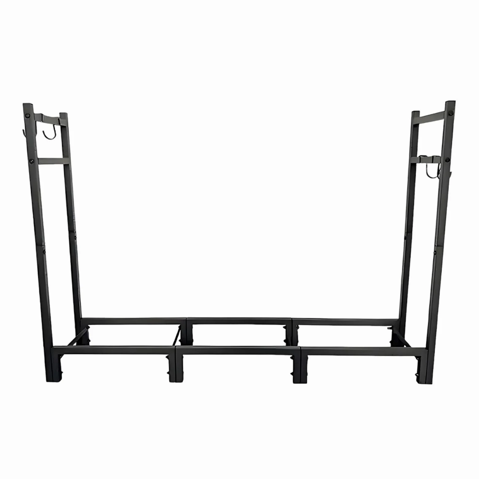 rockible Soporte Apilador de Leña Resistente, Gran Capacidad de 250 Kg para Leña de Chimenea, Resistente, 114 X 25 X 80 Cm.