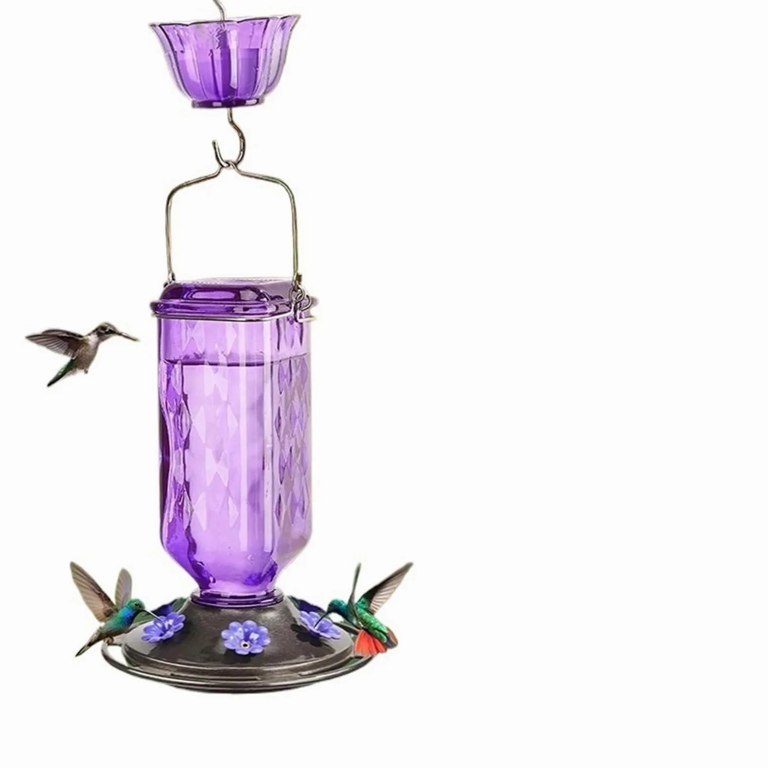 Comedero Colgante for colibríes, comedero con Base a Prueba de Fugas for pájaros al Aire Libre