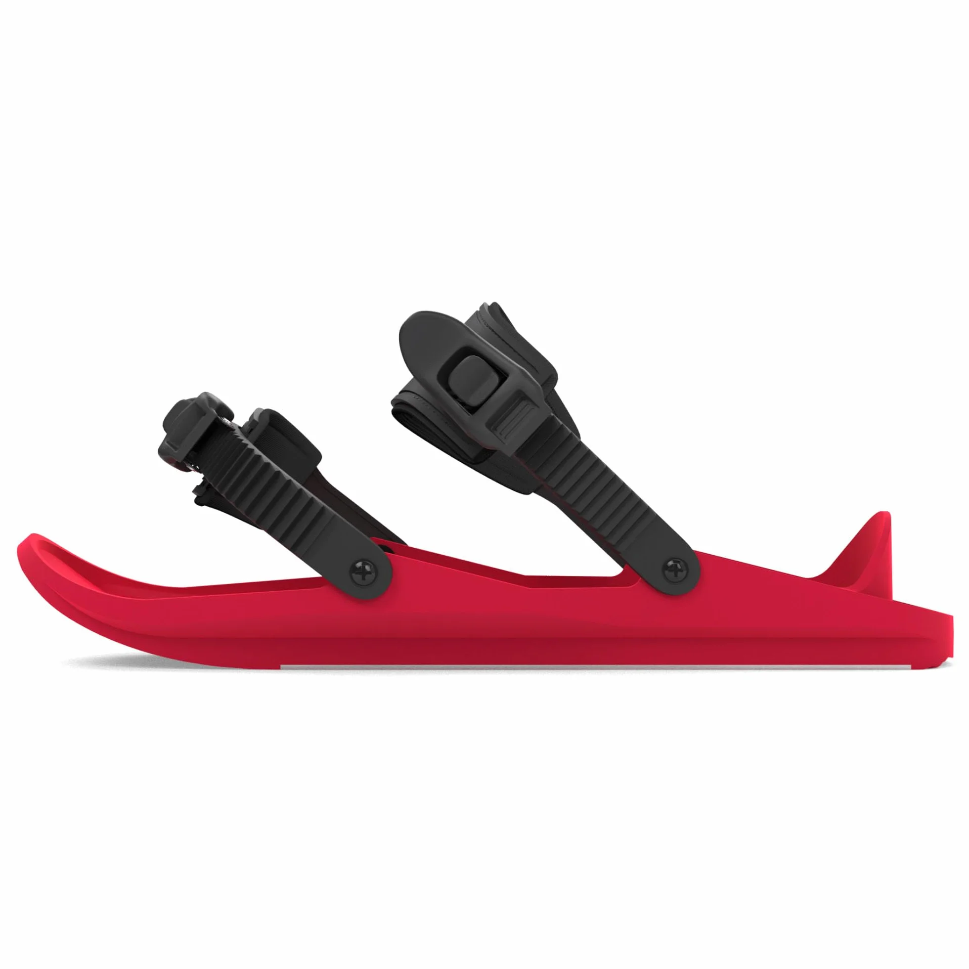 Snowfeet Basic Mini Patines Cortos para Nieve Esquís para Zapatos de Invierno Snowskates Cortos Snowblades Skiboards Original (Red)