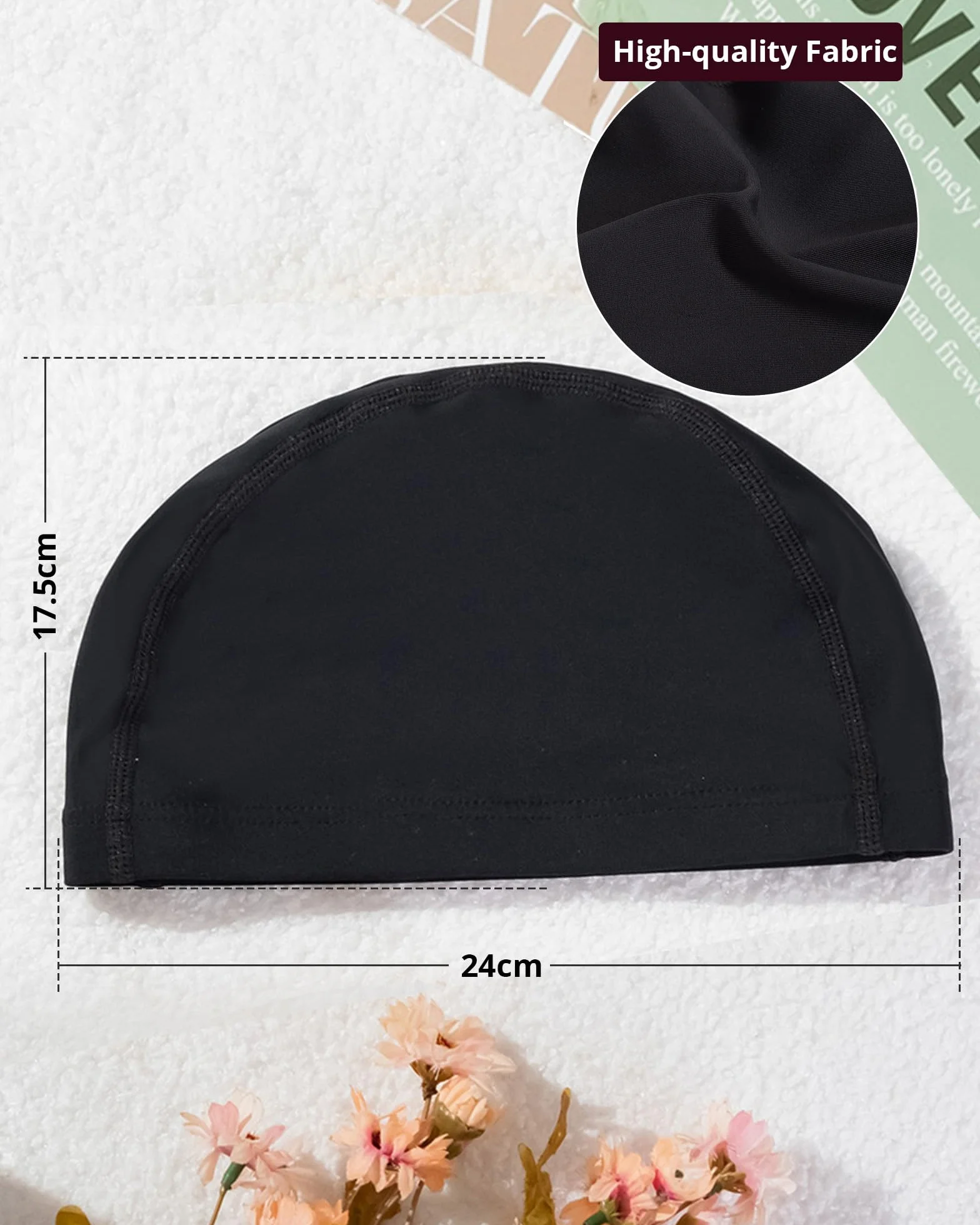 Gorro Natación Hombre y Mujer Cómodo Duradero Alta Elasticidad