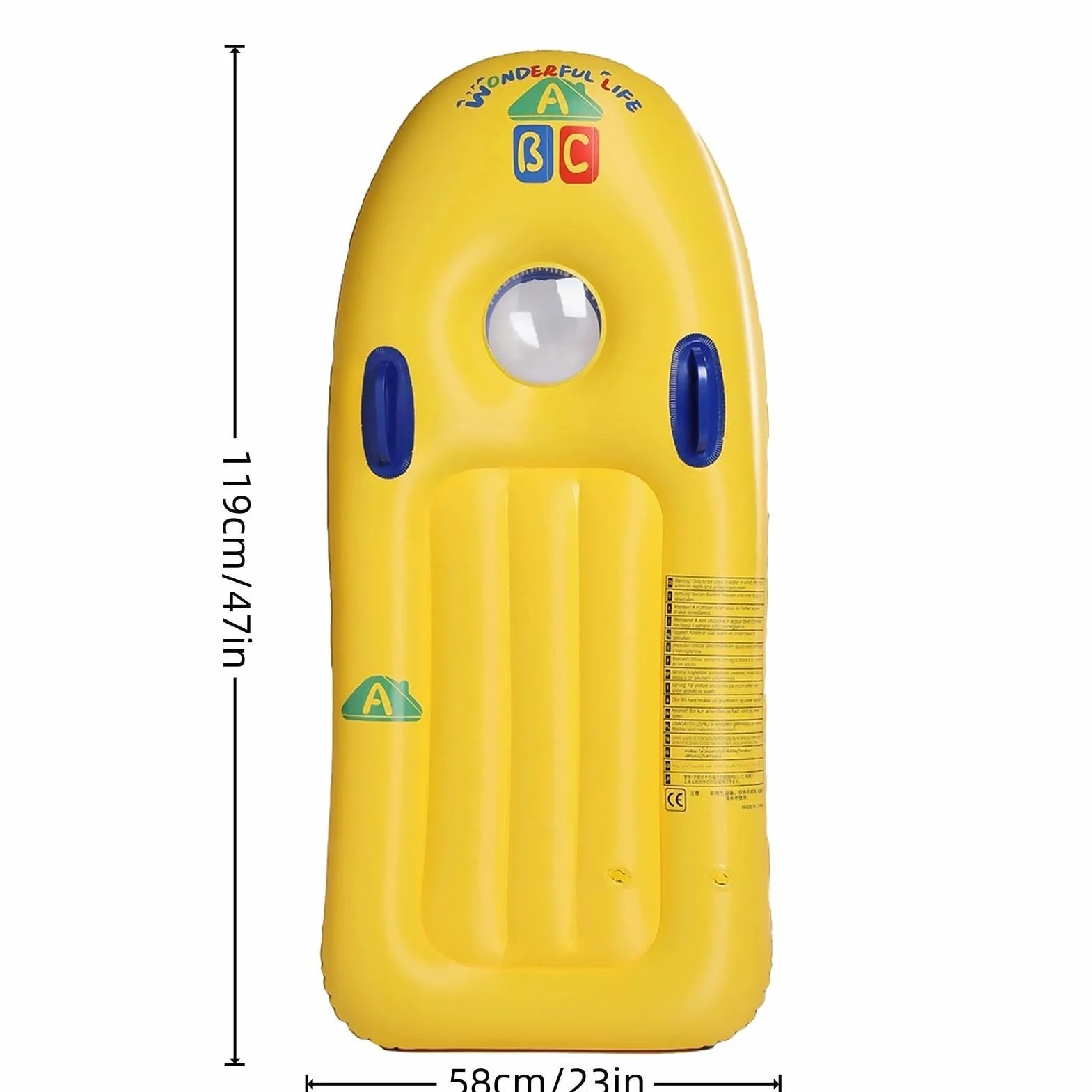 Inflatable Surf Board for Kids, Beach Pool Pool Bodyboard, Wave Rider Outdoor Gear