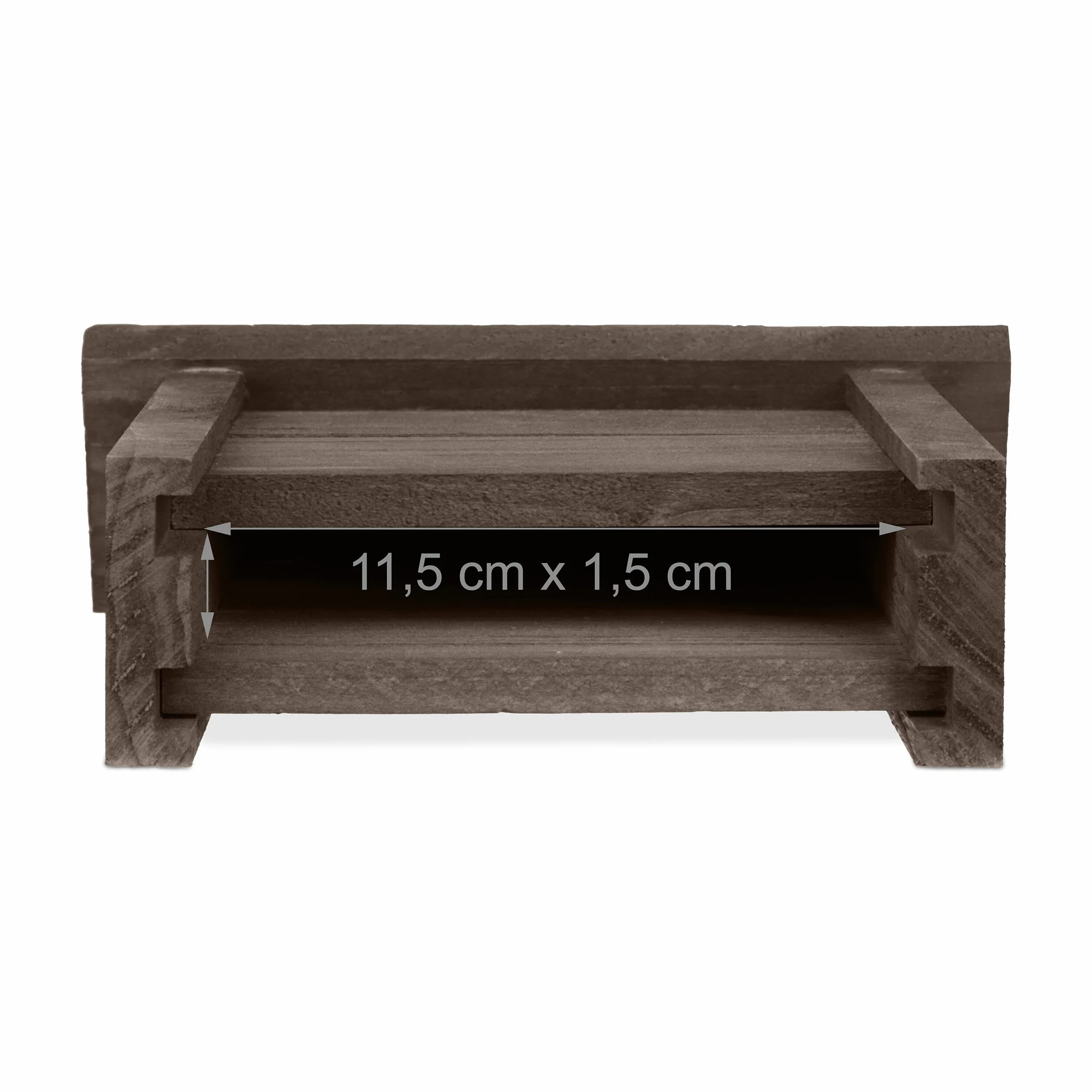Relaxdays Casa para Murciélagos, Refugio de Madera, 29 x 18 x 6 cm, para Jardín y Exteriores, Entrada Estrecha, Marrón