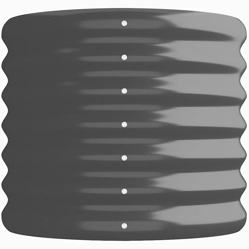 Hothingwell - Cama elevada, acero galvanizado, color gris | Resistente a la intemperie, Revestimiento termolacado, gran espacio para plantas, ideal para balcón o patio